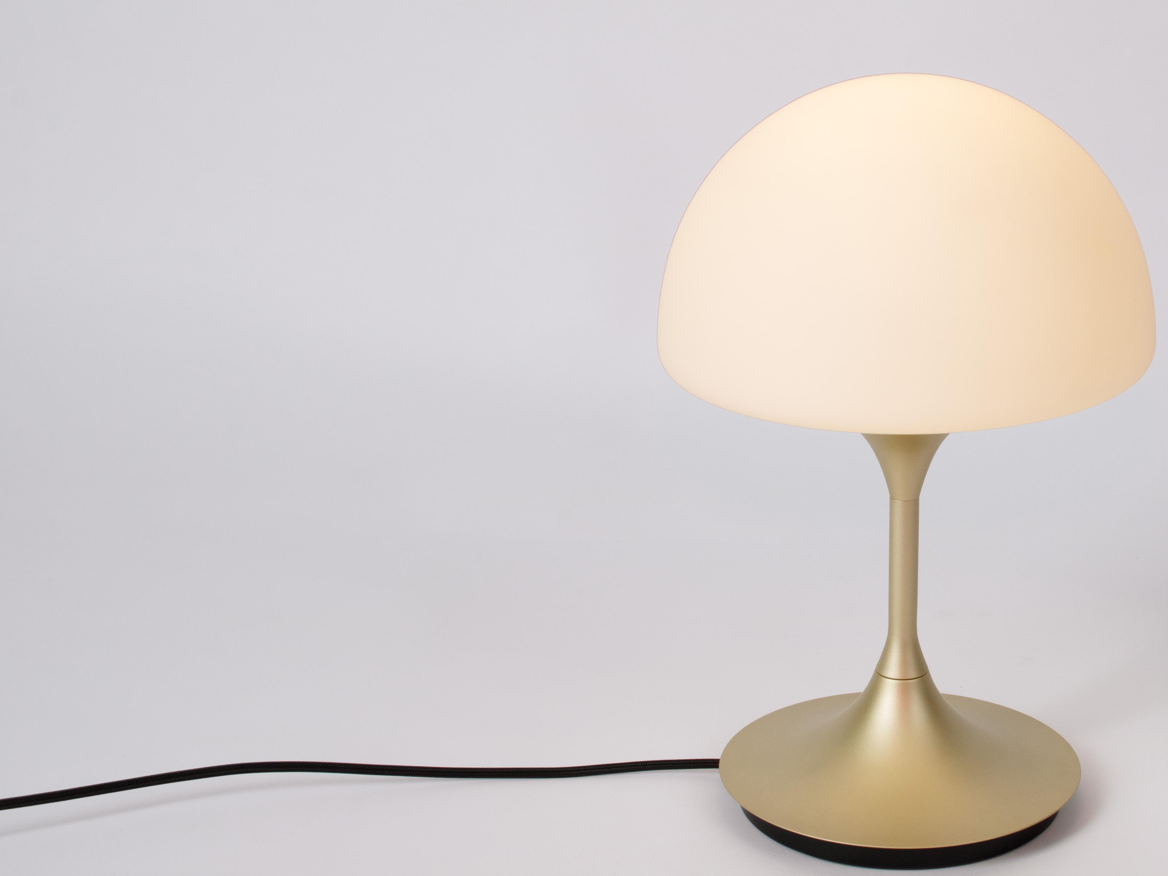 Seed Design Pensee L Matt Opal Champagne Gold LED Table Lamp