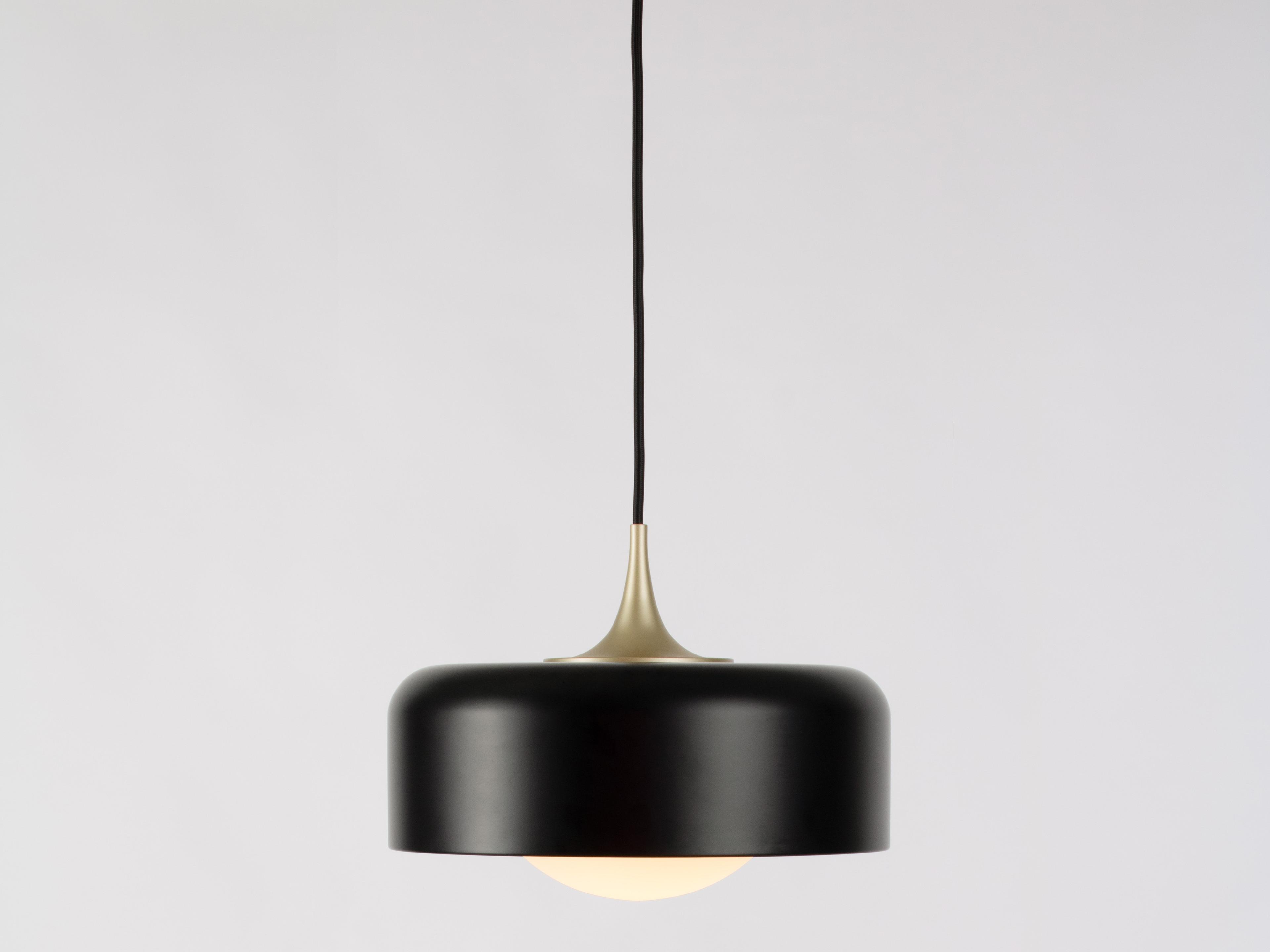 Seed Design Pensee L Matt Black LED Dome Pendant
