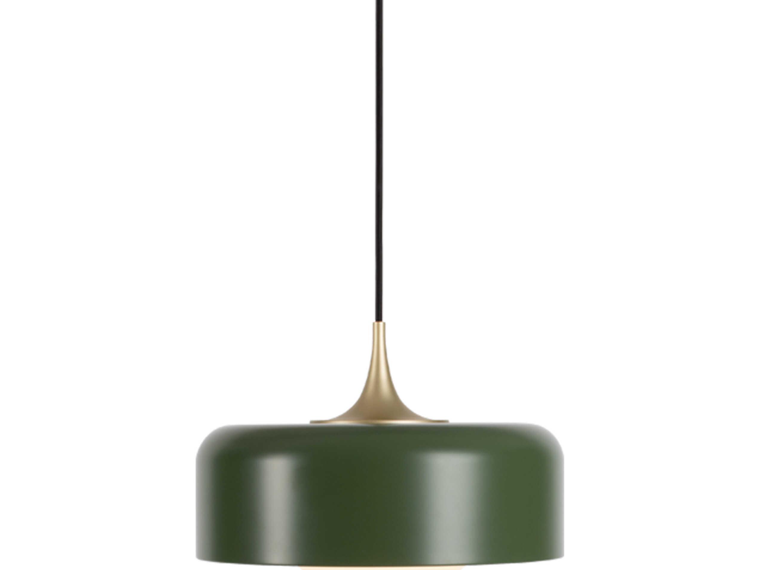 Seed Design Pensee L Olive Green LED Drum Pendant