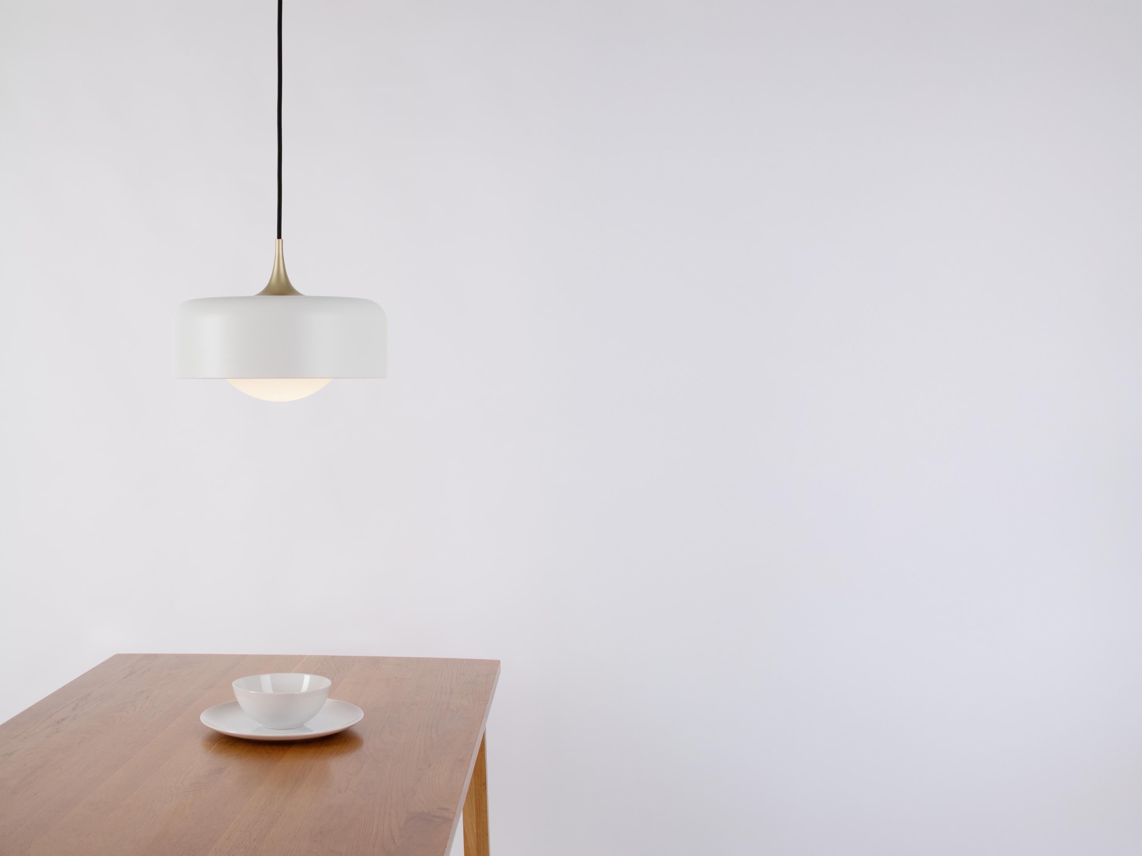 Seed Design Pensee L Matt White LED Drum Pendant