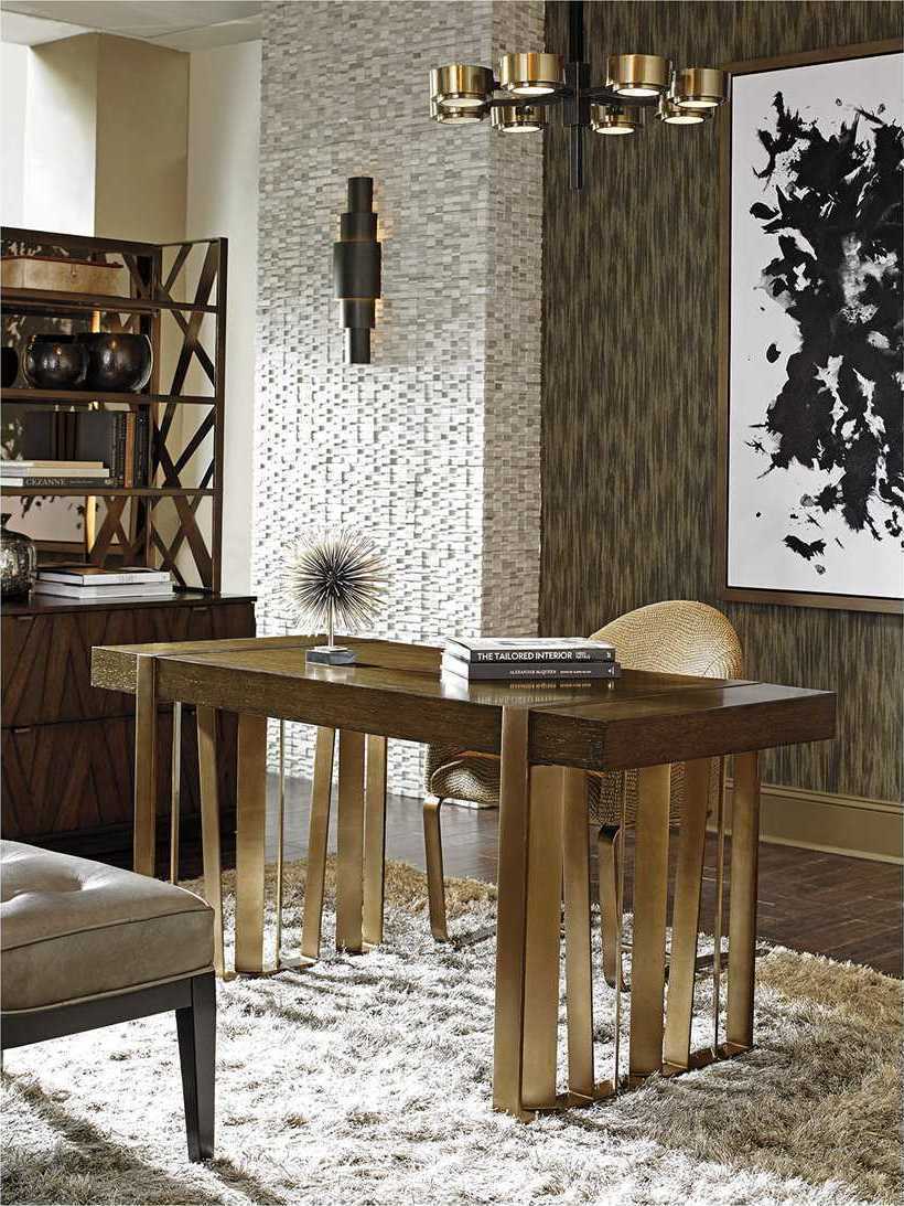 Sligh Cross Effect Oak Wood Secretary Desk