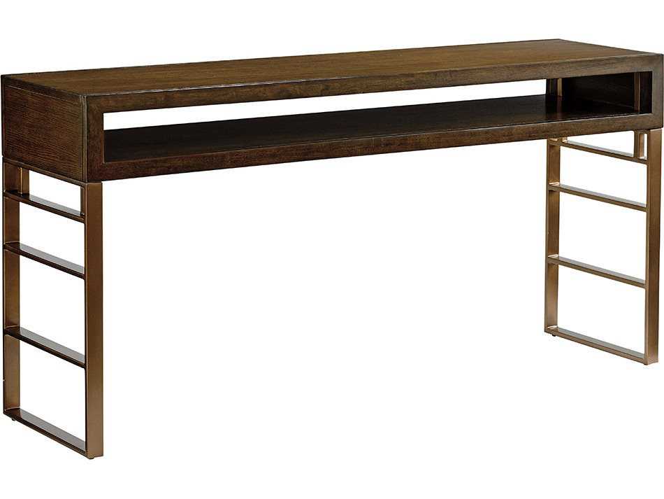 Sligh Cross Effect Brown Oak Wood Computer Desk