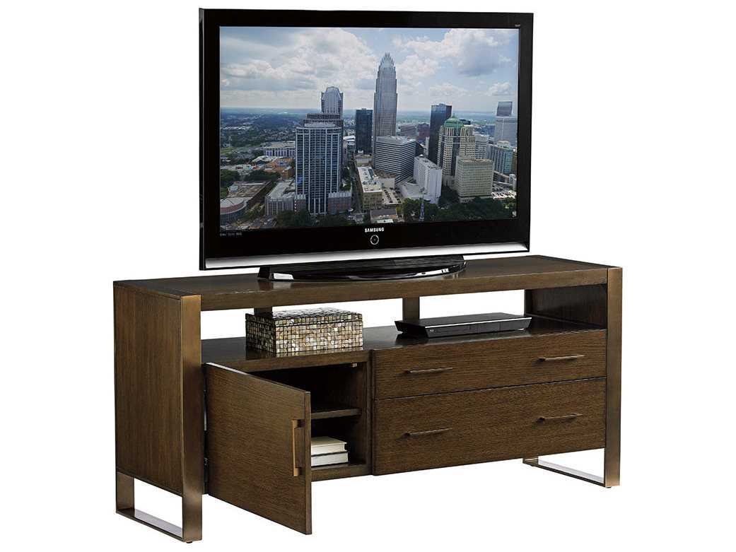Sligh Cross Effect 64" Oak Wood Media Console