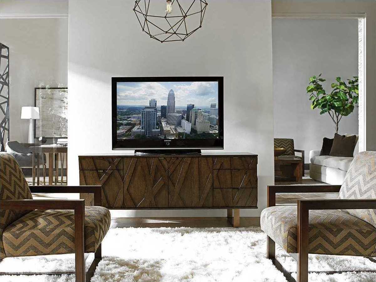 Sligh Cross Effect 73" Oak Wood Media Console