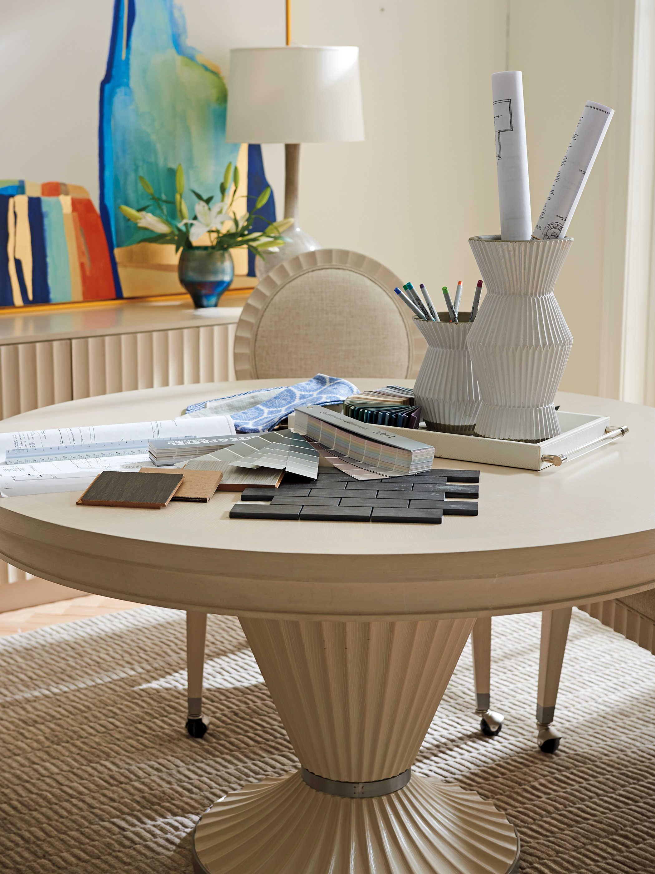 Sligh Cascades Round Wood Dining Table