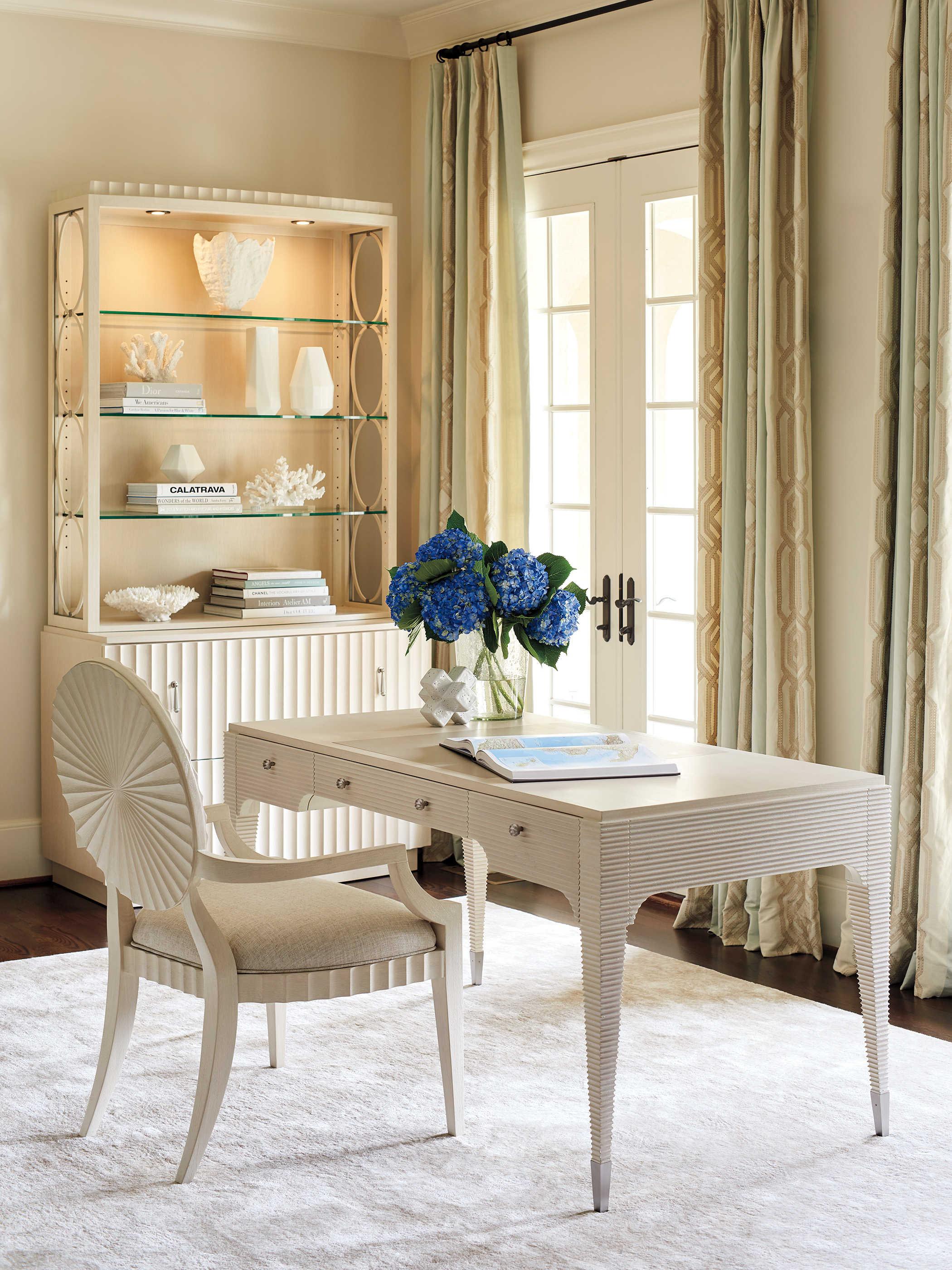 Sligh Cascades White Oak Wood Secretary Desk