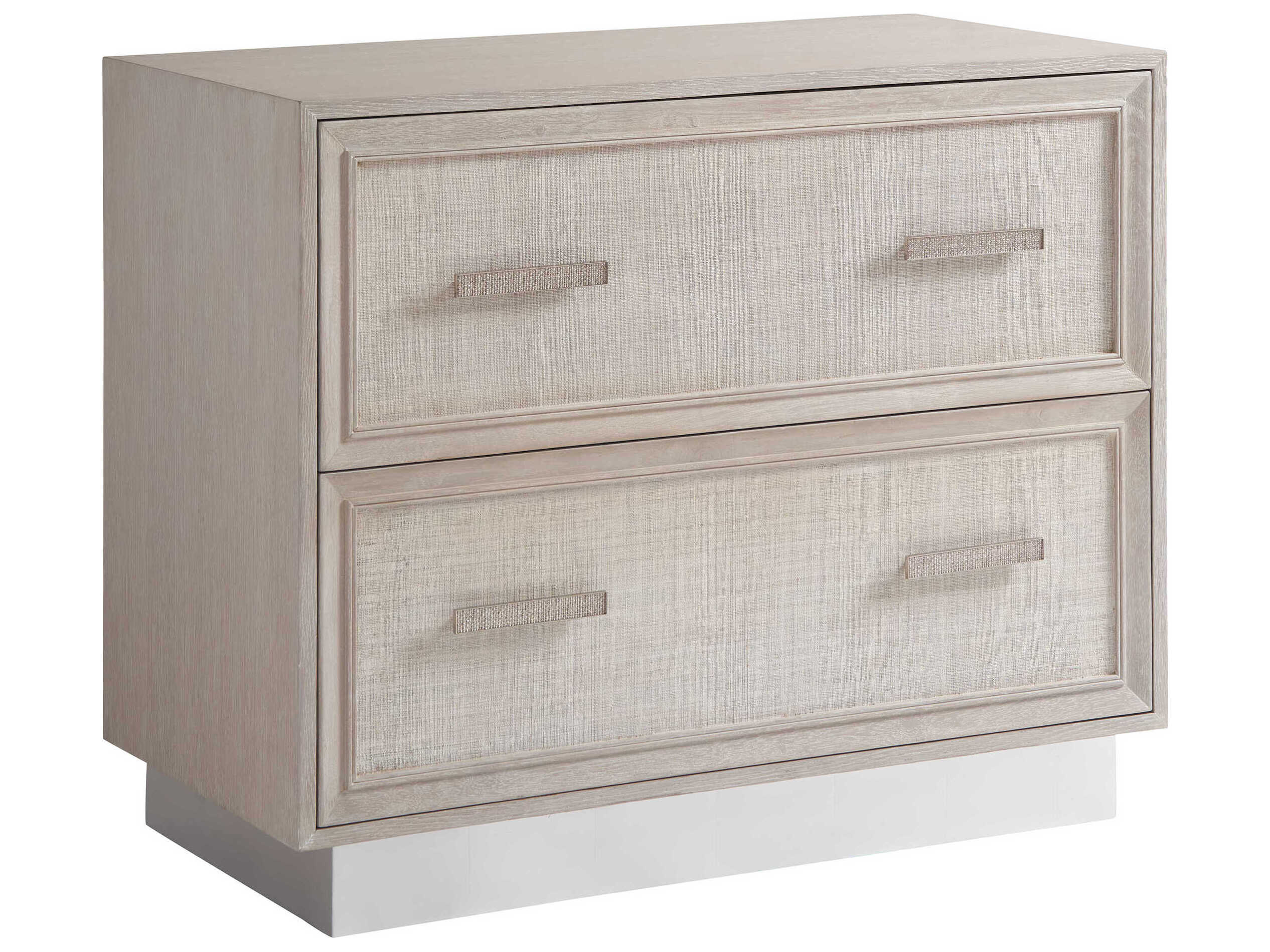 Sligh Barrington Wheaton Misty White Silver Leaf File Cabinet