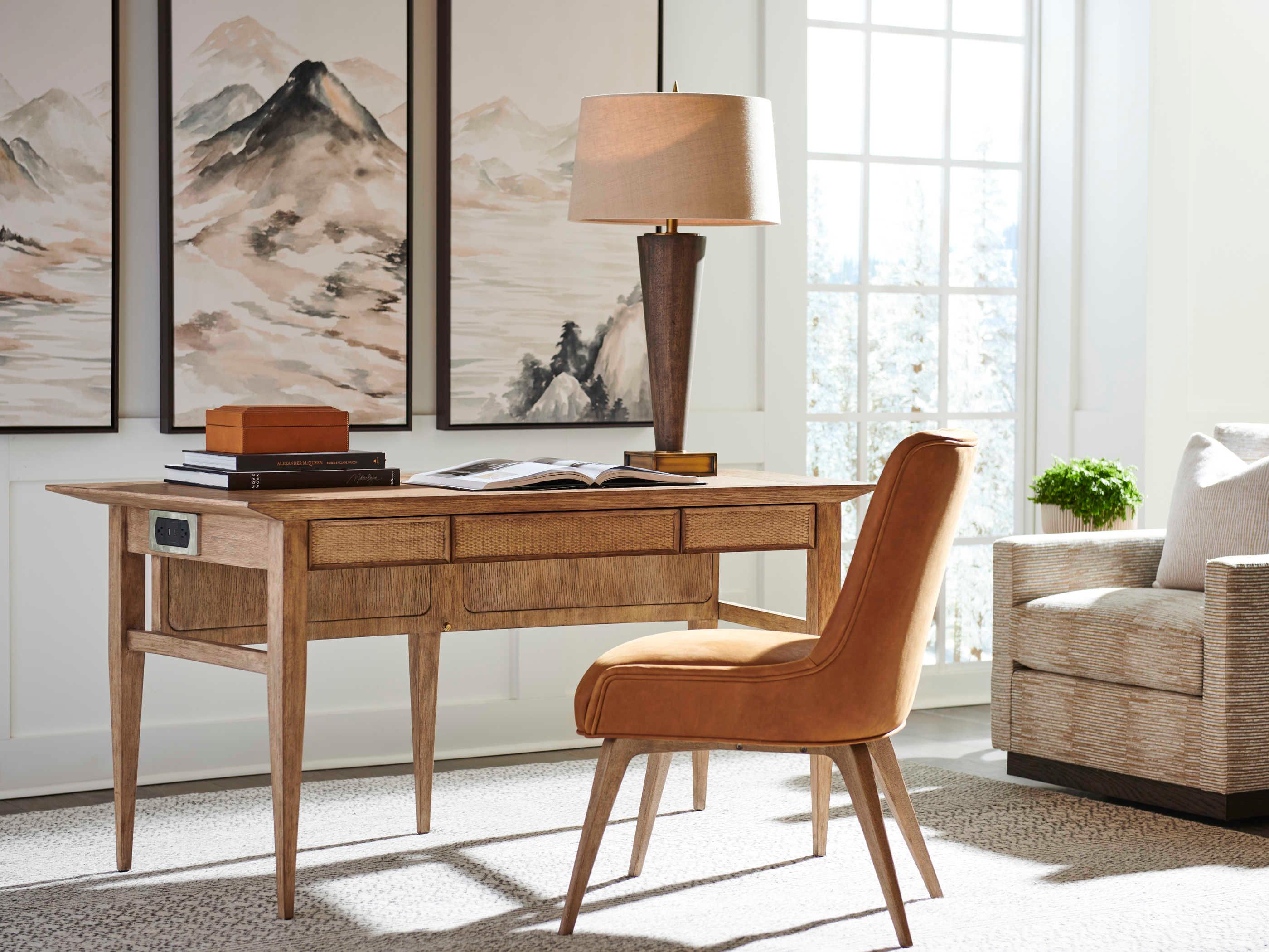 Sligh Studio Designs Light Brown Oak Wood Writing Desk