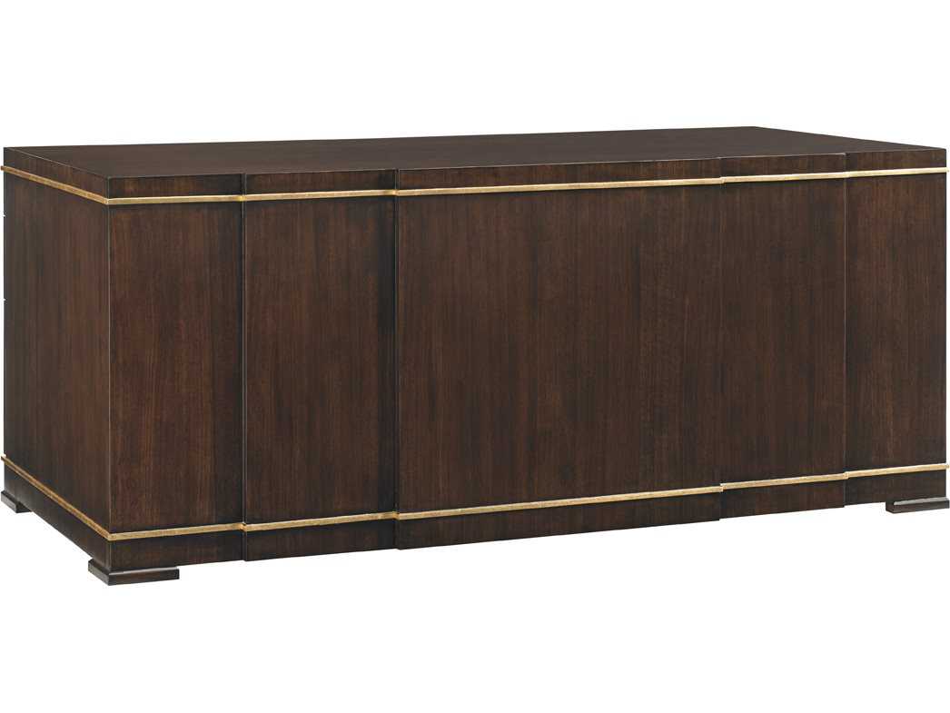 Sligh Bel Aire Brown Walnut Wood Executive Desk