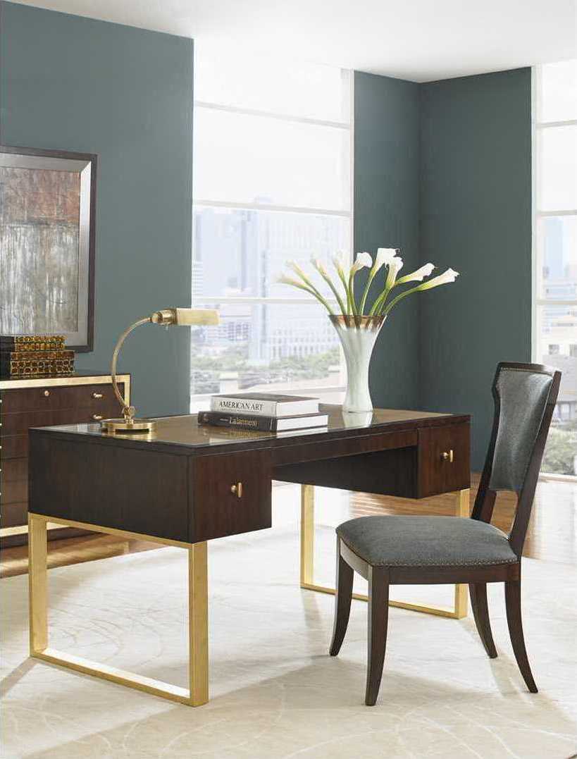 Sligh Bel Aire Brown Walnut Wood Secretary Desk