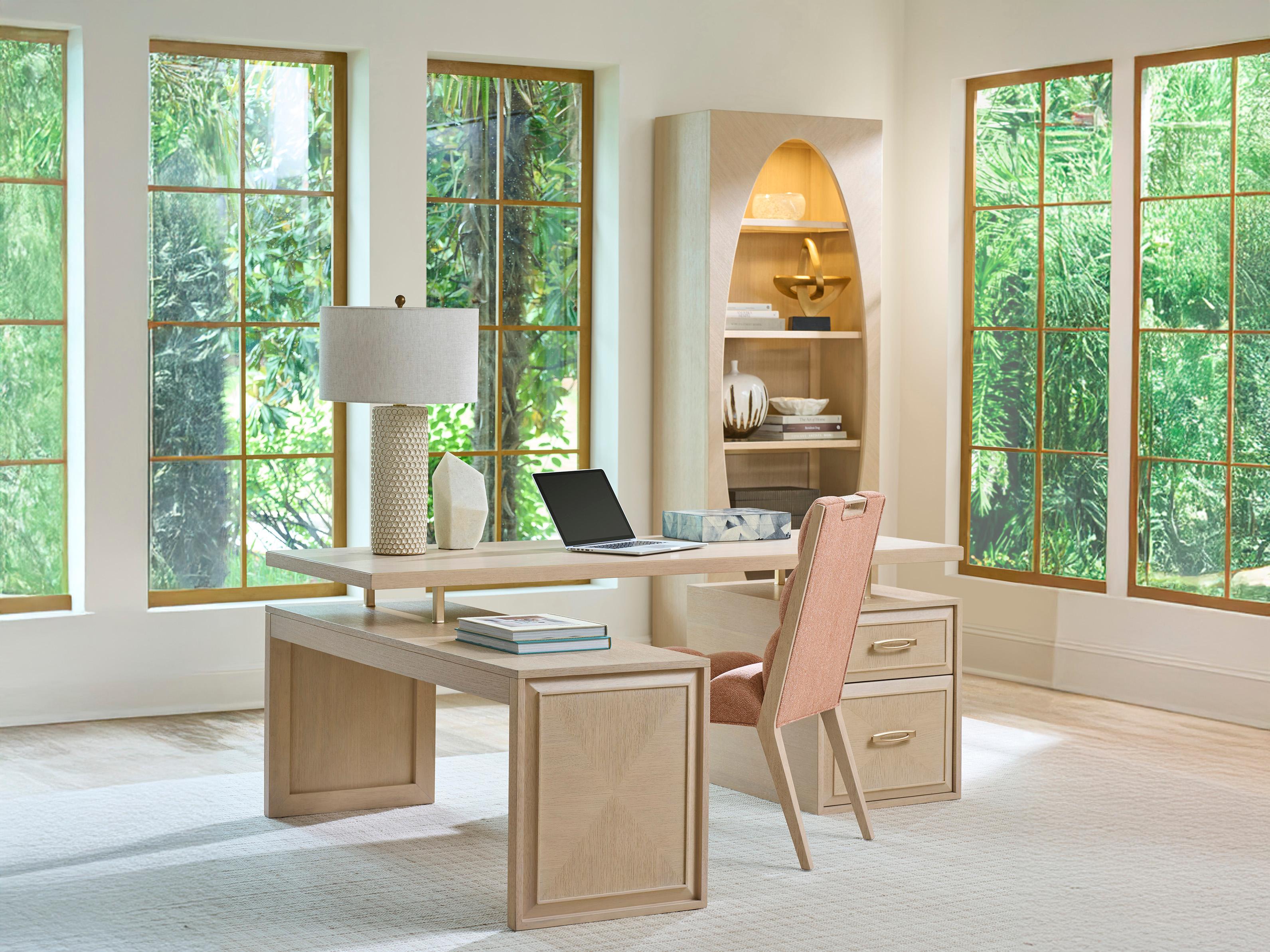 Sligh Apogee Beige Oak Wood Desk Shell