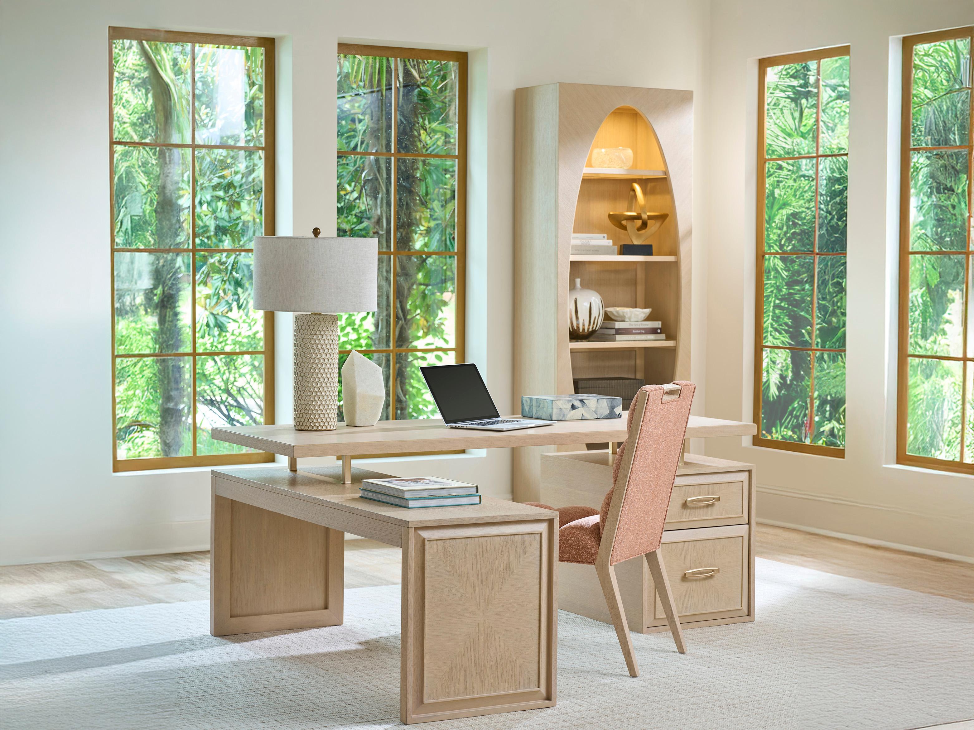 Sligh Apogee Natural Oak Wood Return Desk