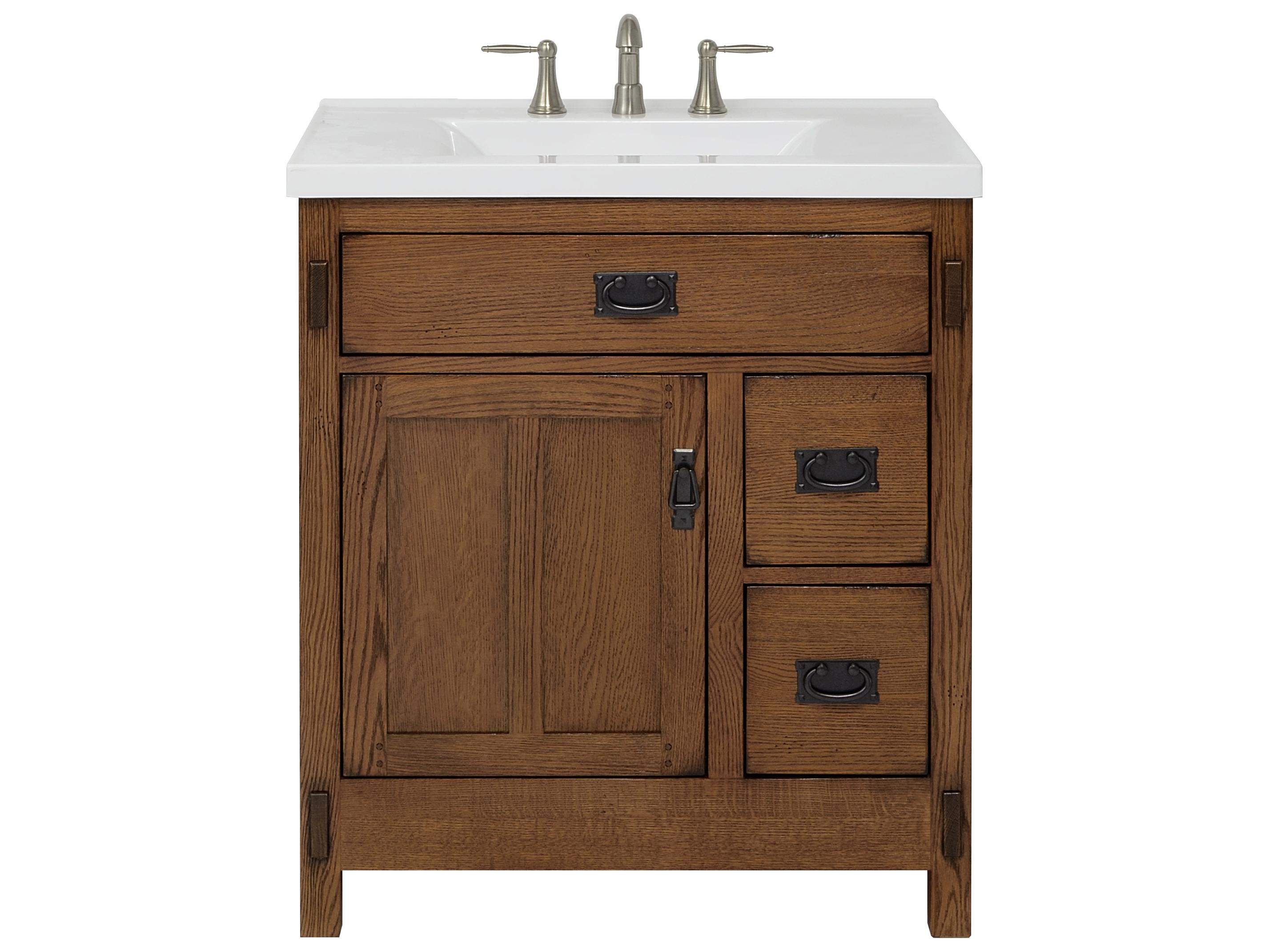 Sage Hill Designs American Craftsman Rustic Oak Vanity