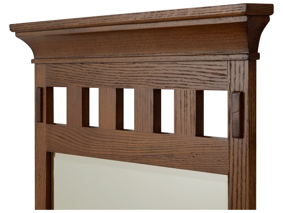 Sage Hill Designs American Craftsman Rustic Oak Wall Mirror Rectangular