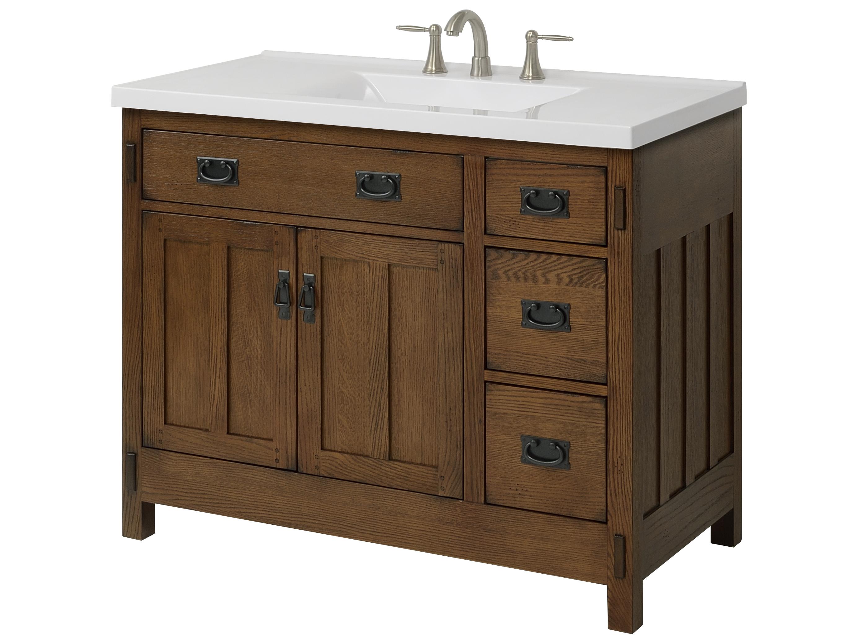 Sage Hill Designs American Craftsman Rustic Oak Vanity