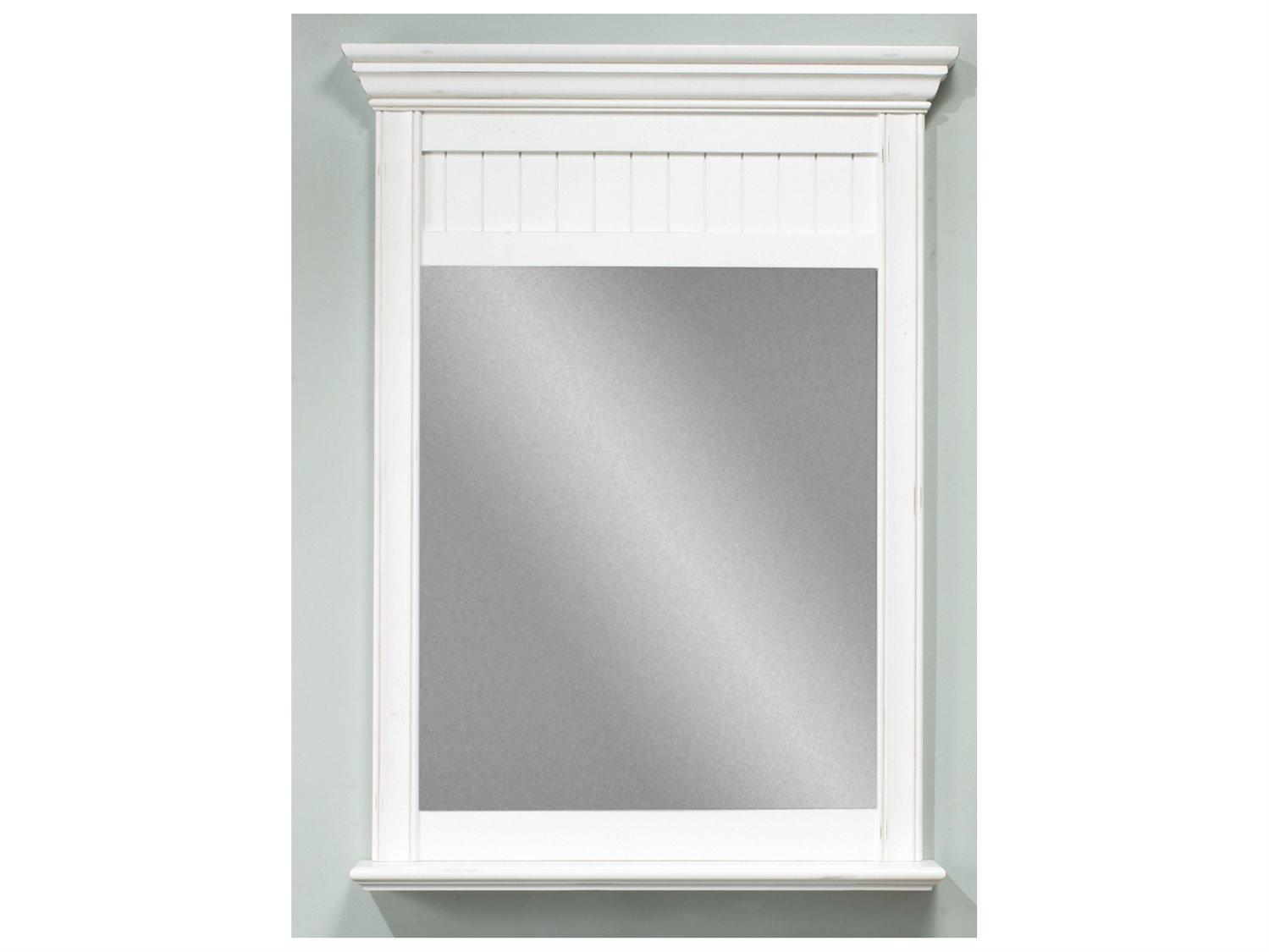 Sage Hill Designs Cottage Retreat Antique White Mirror Rectangular