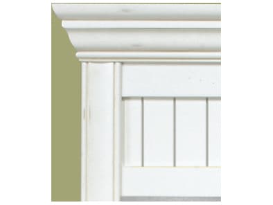 Sage Hill Designs Cottage Retreat Antique White Mirror Rectangular