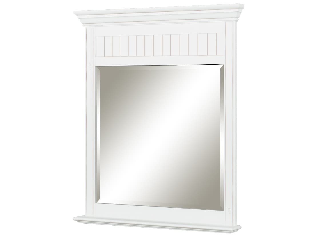 Sage Hill Designs Cottage Retreat Antique White Mirror Rectangular