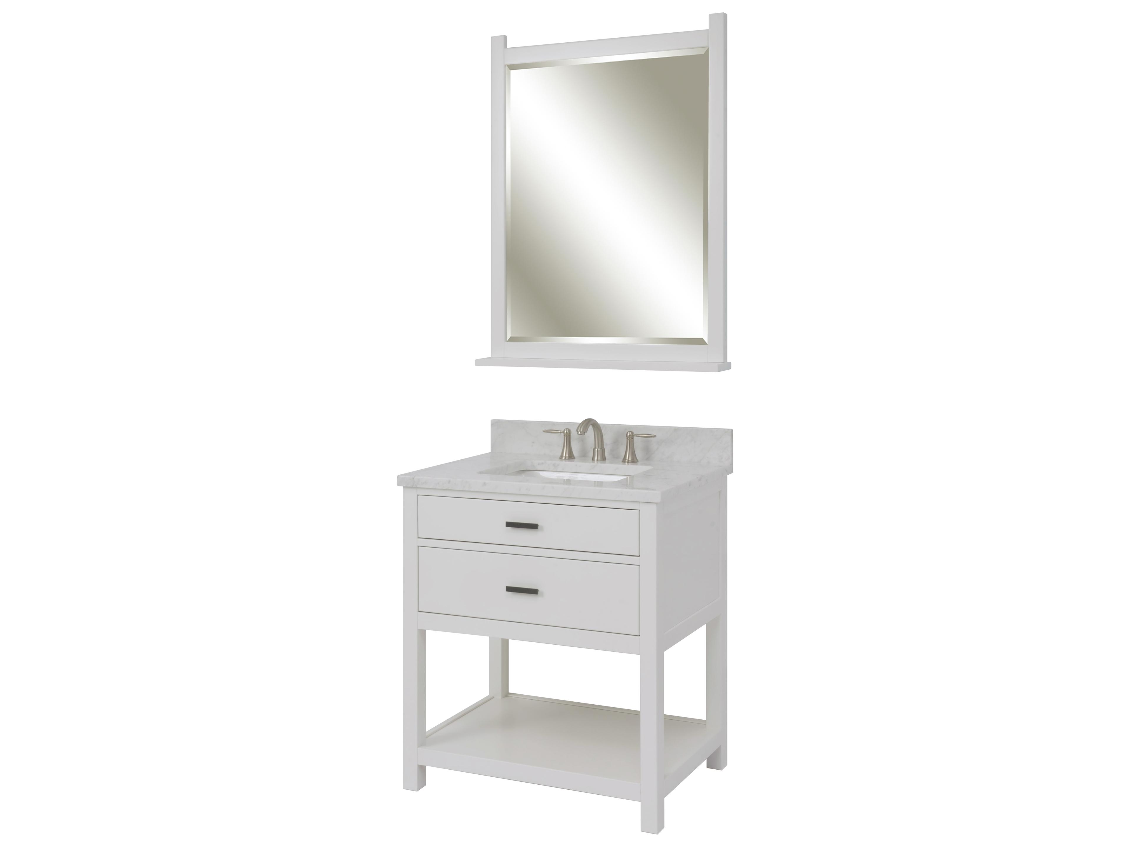 Sage Hill Designs Luke Studio White Wall Mirror Rectangular