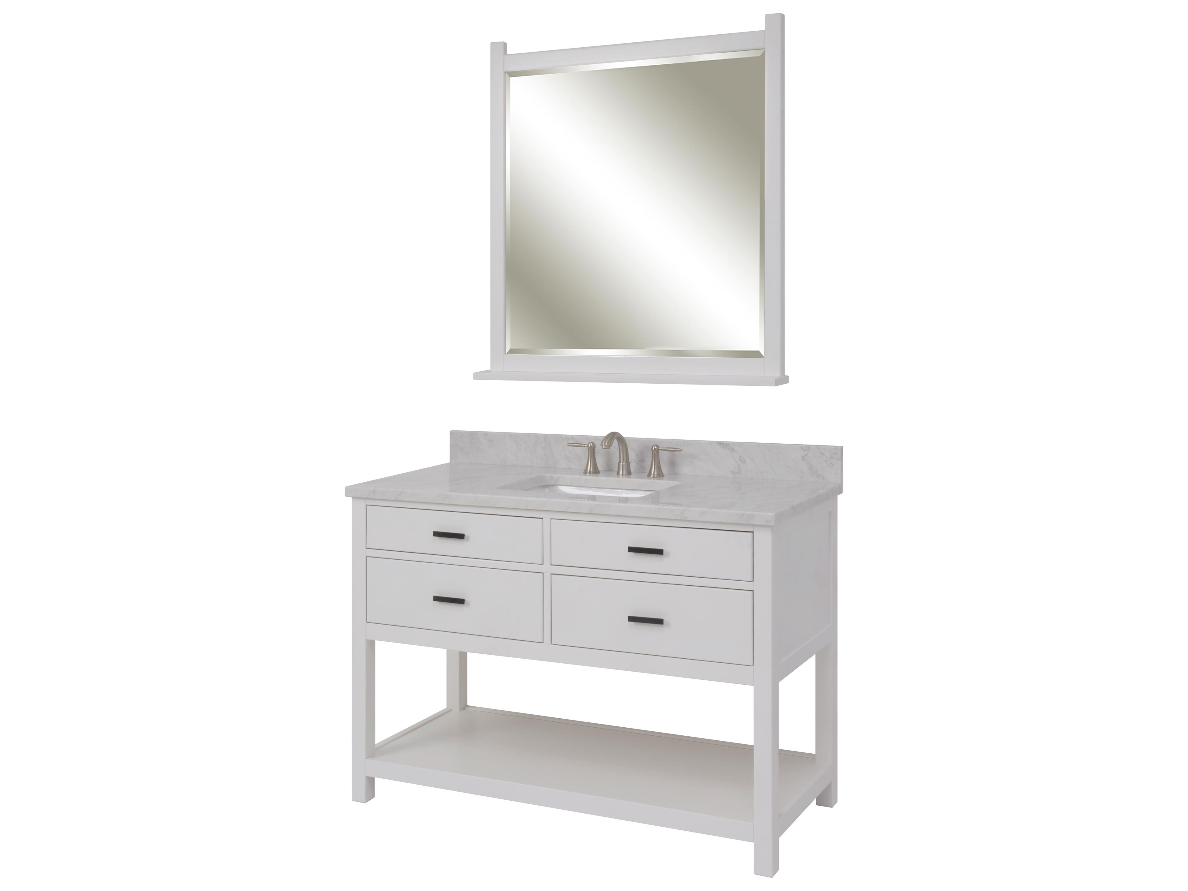 Sage Hill Designs Luke Studio White Wall Mirror Rectangular