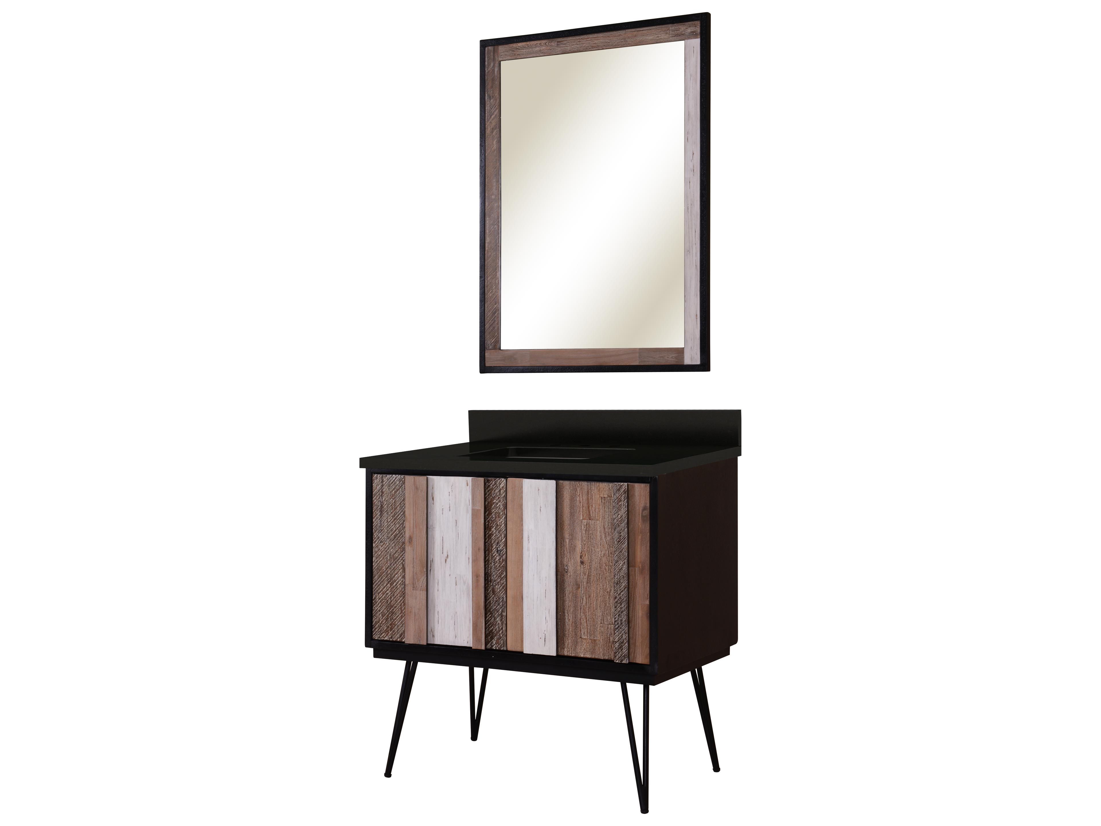 Sage Hill Designs Verticali Rustic Variegated Wall Mirror Rectangular