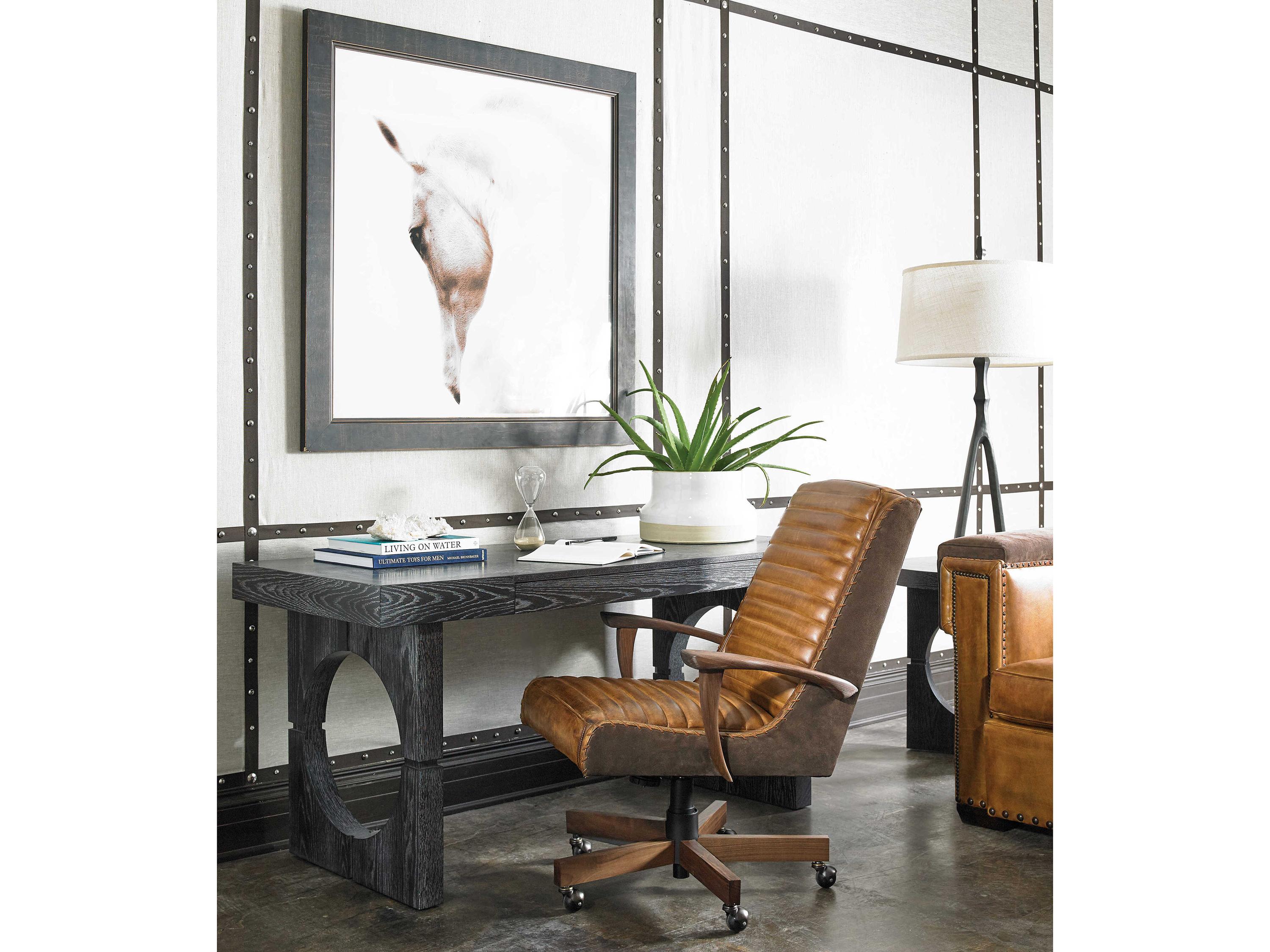 Sherrill Occasional Flint Gray Ash Wood Writing Desk