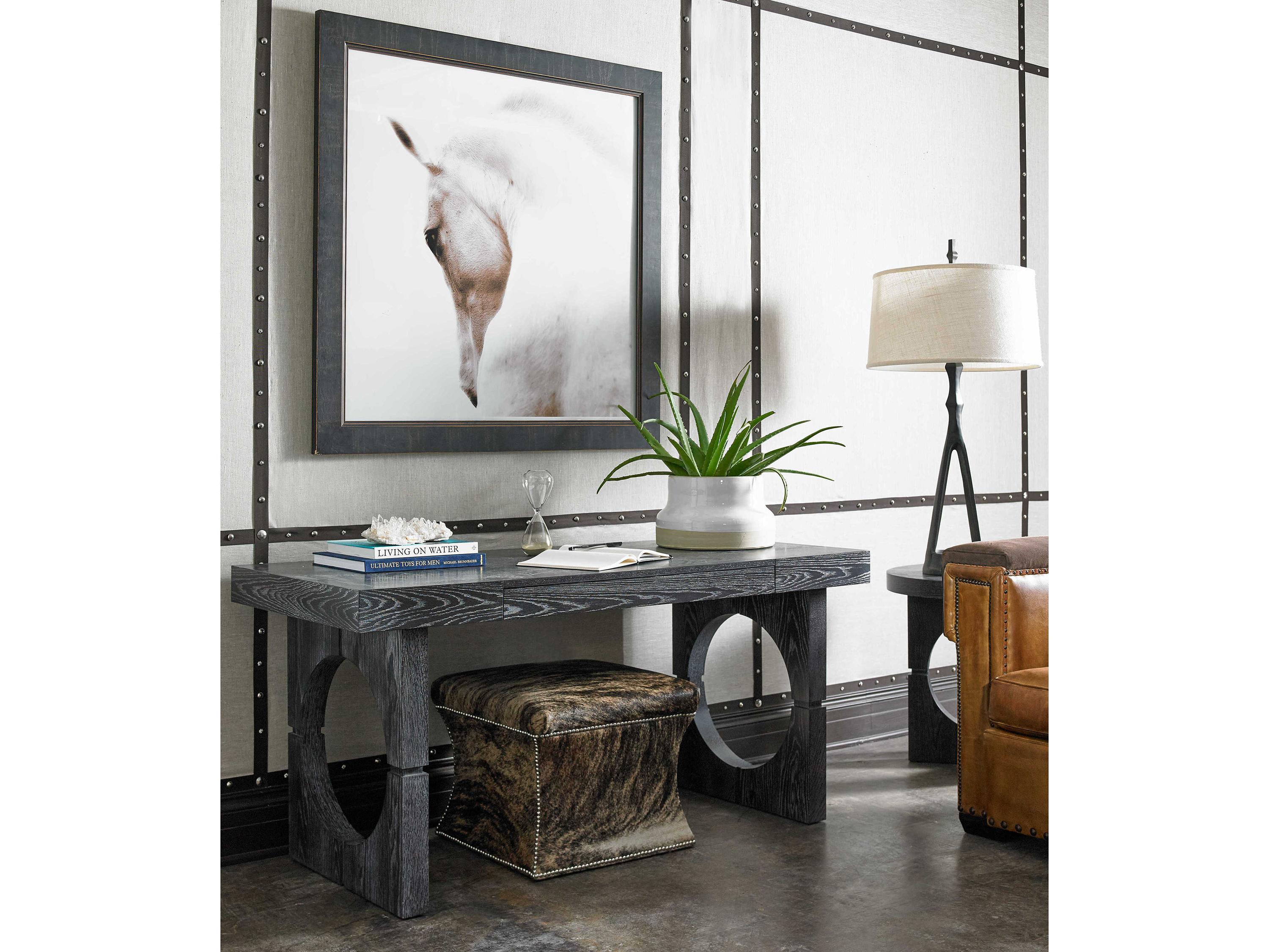 Sherrill Occasional Flint Gray Ash Wood Writing Desk