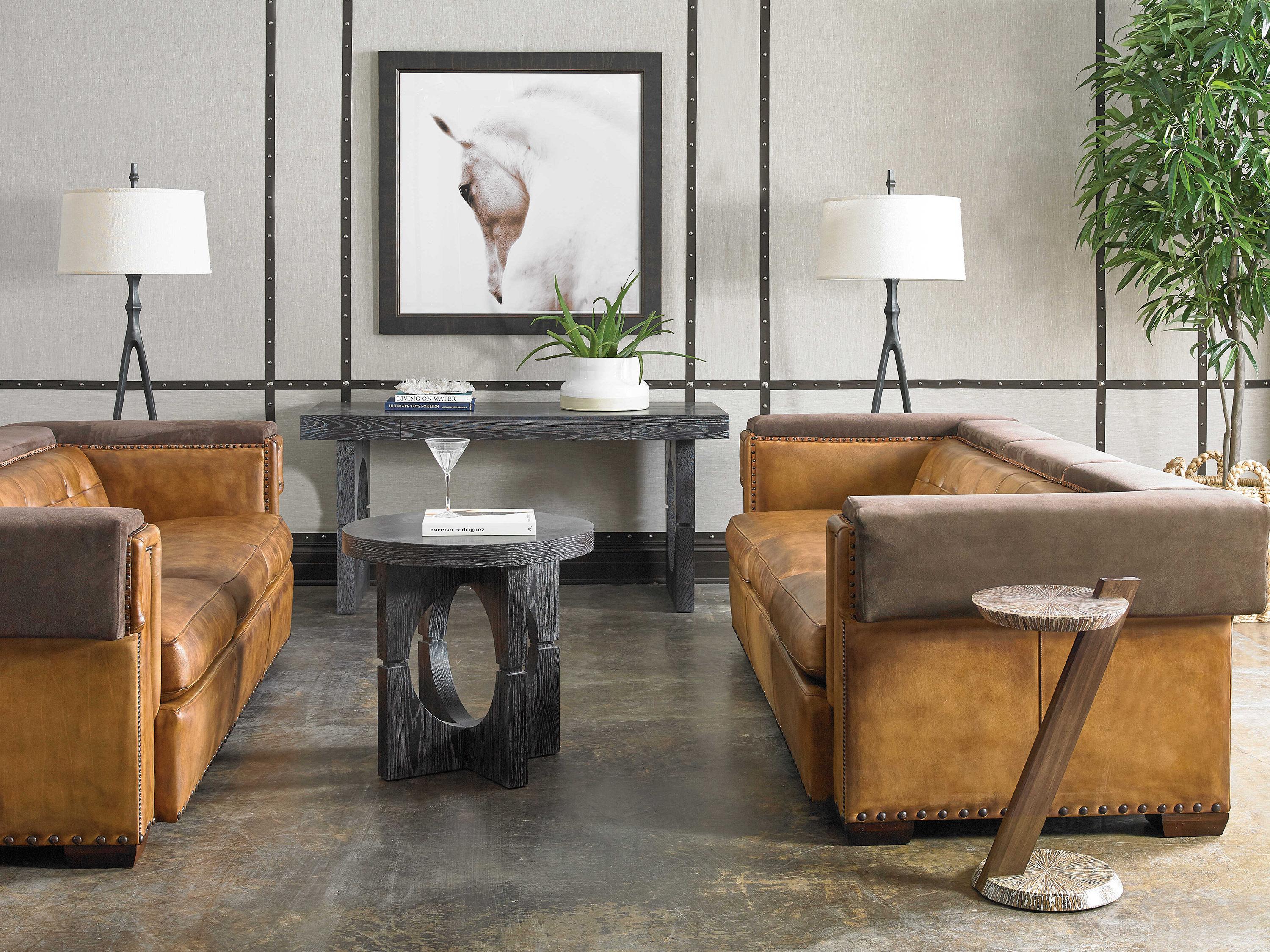 Sherrill Occasional Modern Loft Round Wood End Table