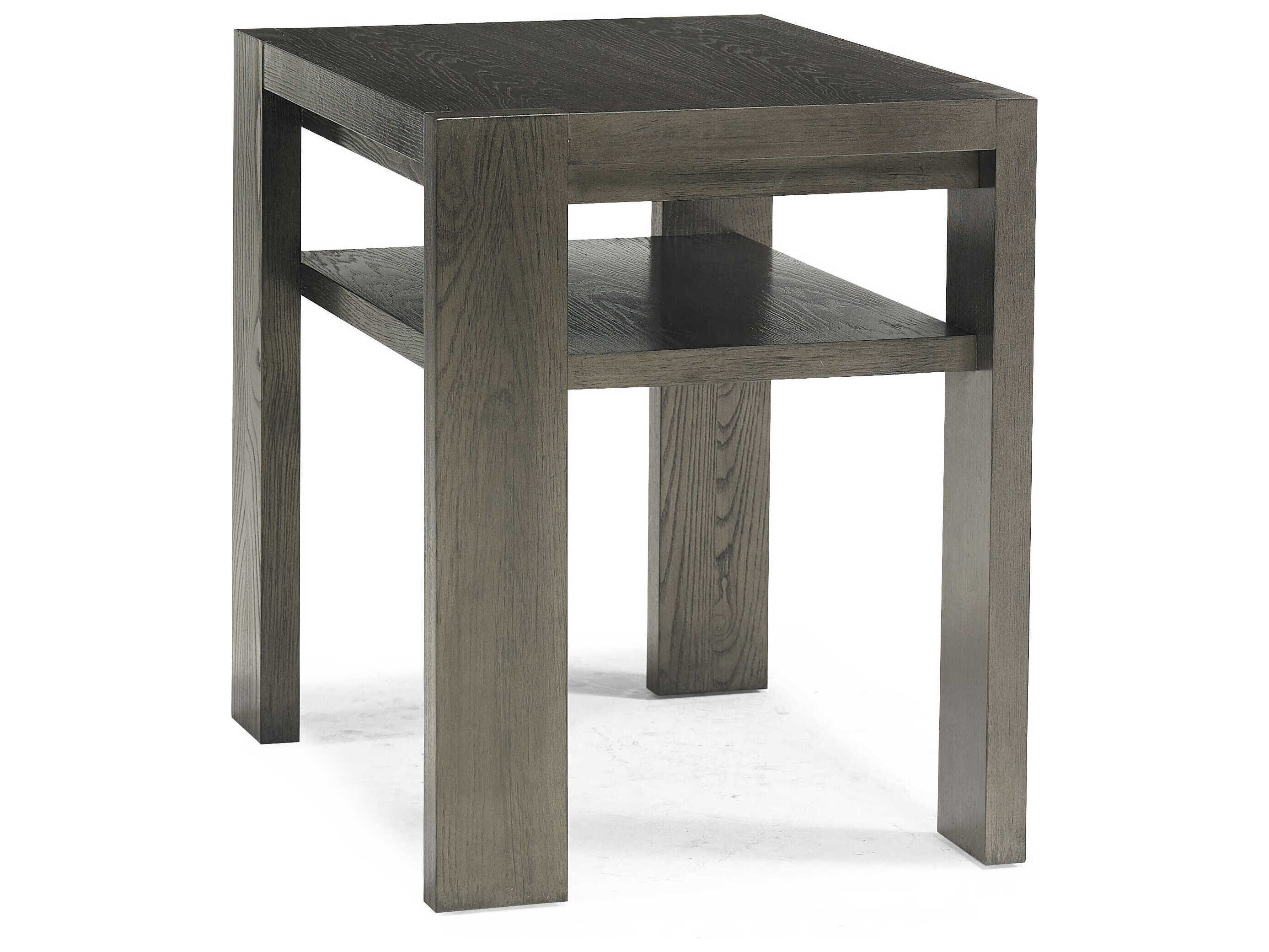 Sherrill Occasional Flint Rectangular Wood End Table