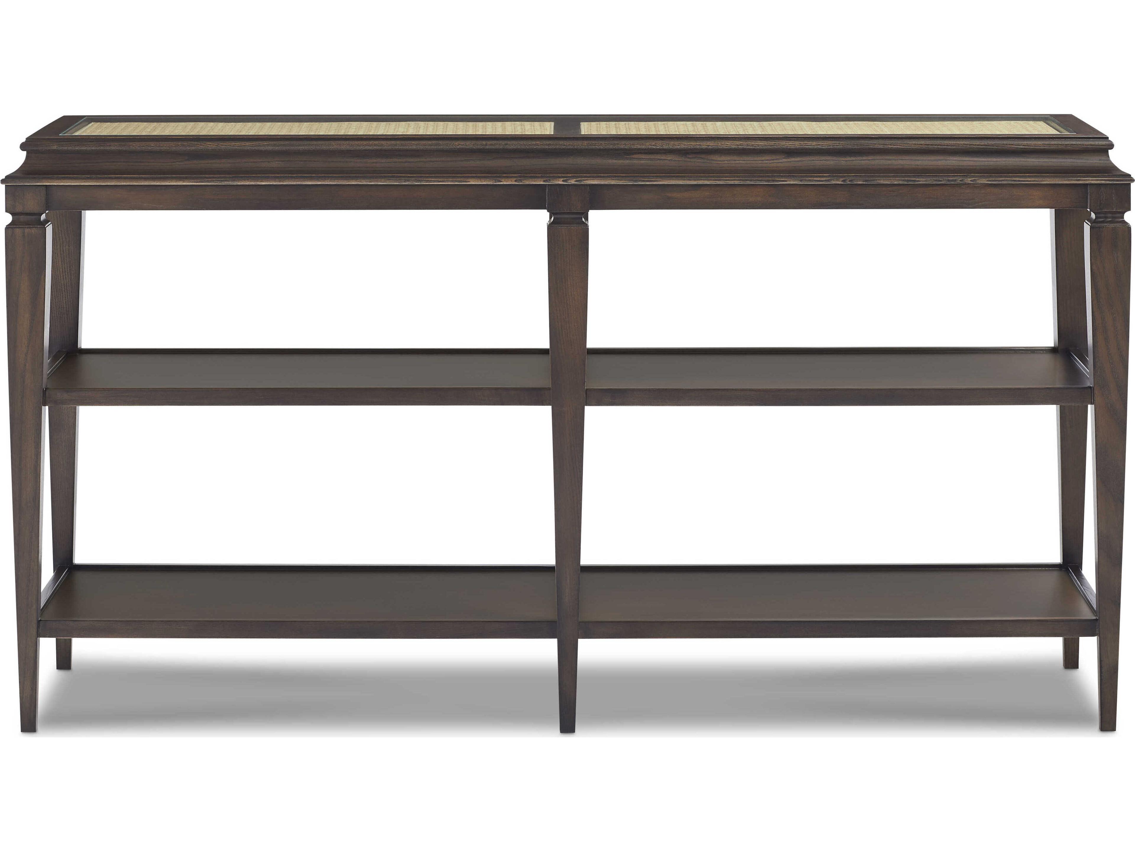 Sherrill Occasional Dawson Rectangular Glass Console Table