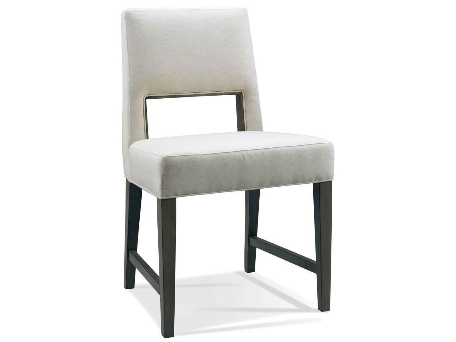 Sherrill Occasional Casual Solid Wood Black Upholstered Armless Dining Chair