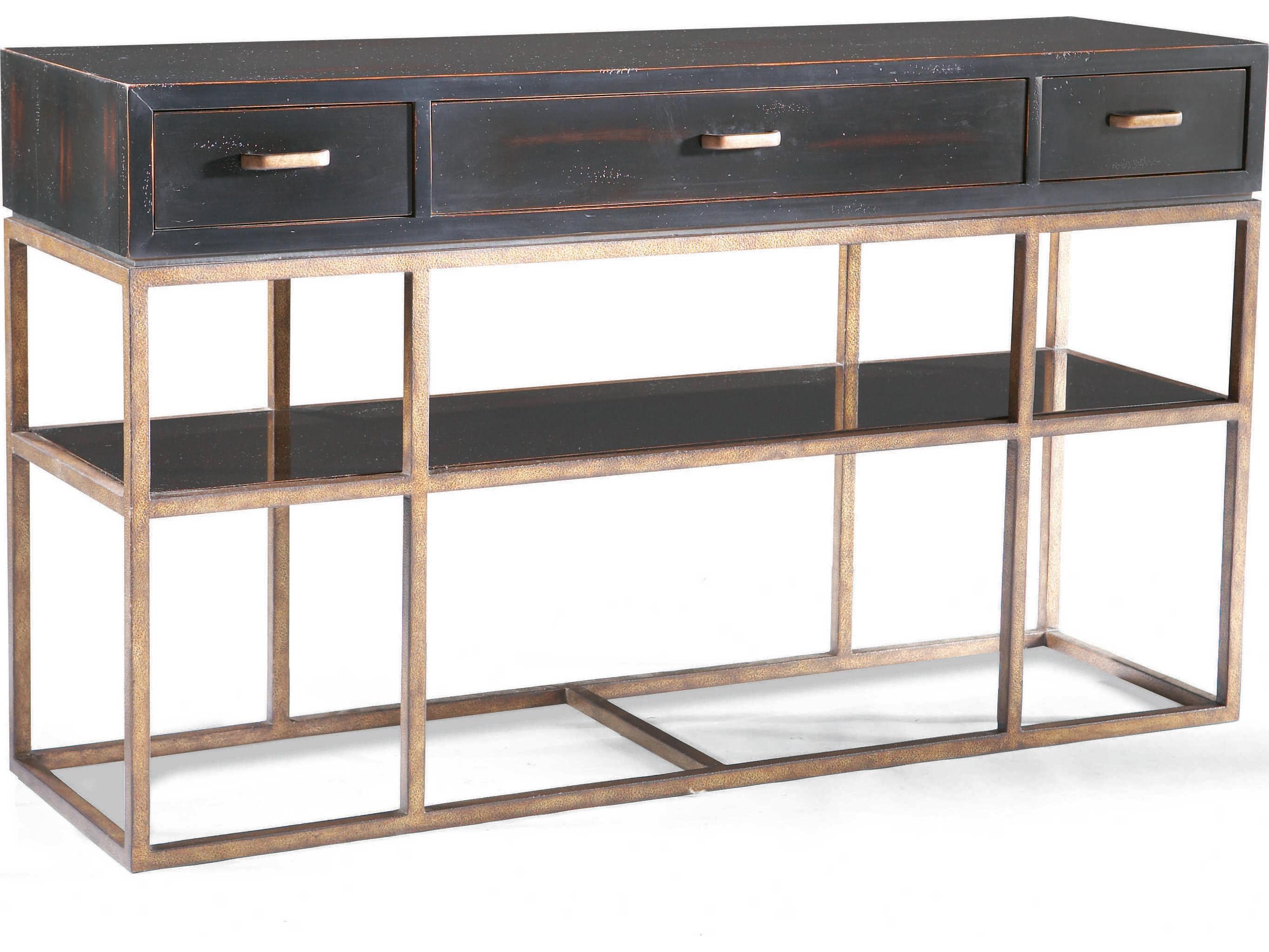 Sherrill Occasional Metro Classics Rectangular Wood Console Table