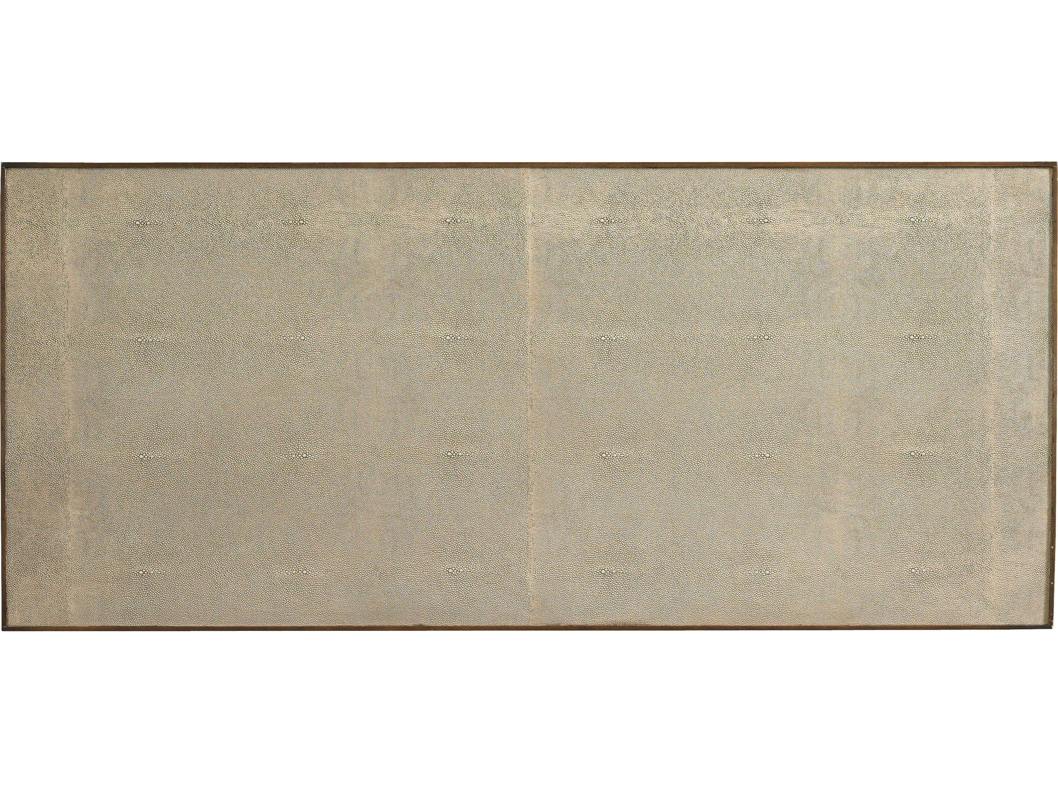 Sherrill Occasional Vintage Made Modern Zaine Rectangular Wood Belgin Grey Ivory Shagreen Nesting Tables