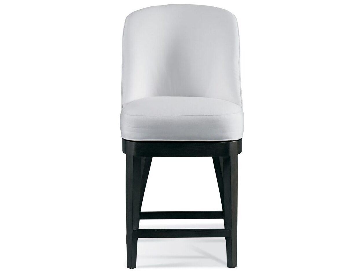 Sherrill Occasional Custom Chair Upholstered Swivel Solid Wood Counter Stool