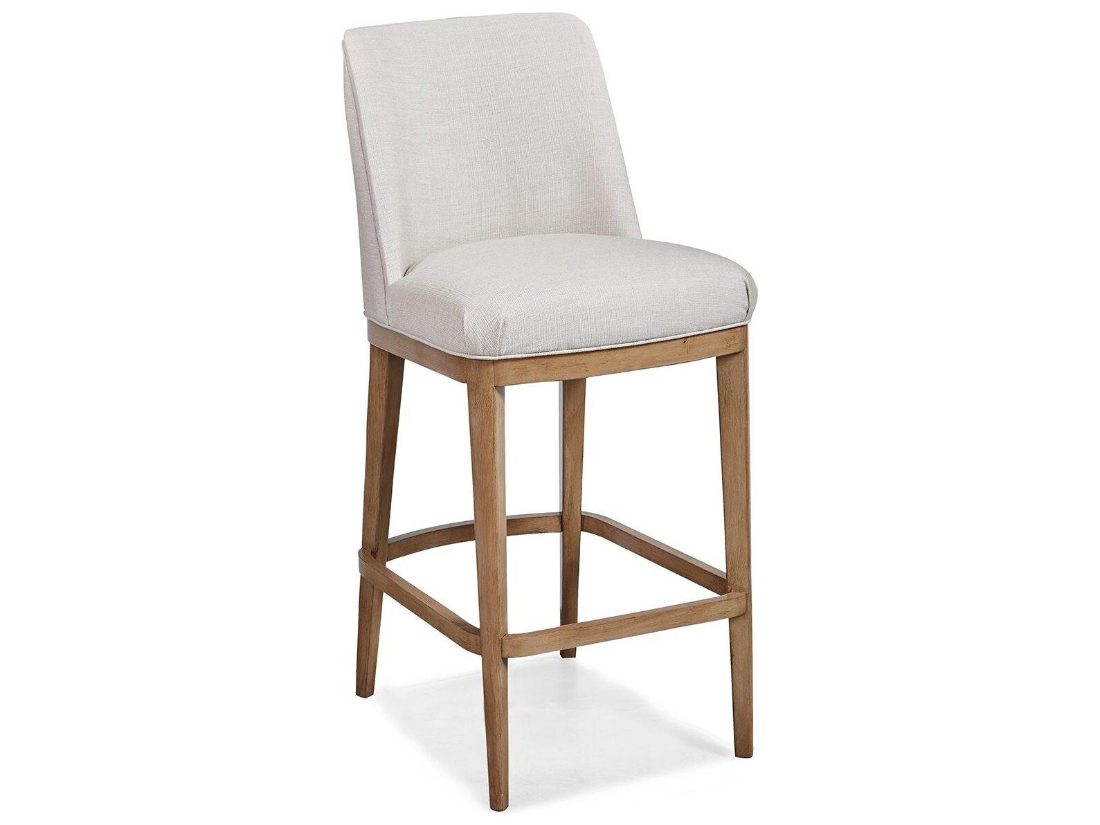 Sherrill Occasional Harley Upholstered Solid Wood Bar Stool