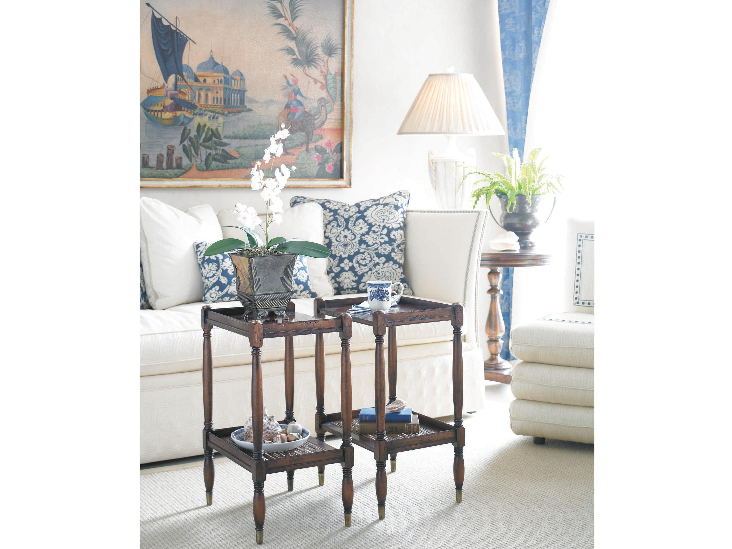 Sherrill Occasional Island Plantation Rectangular Wood End Table