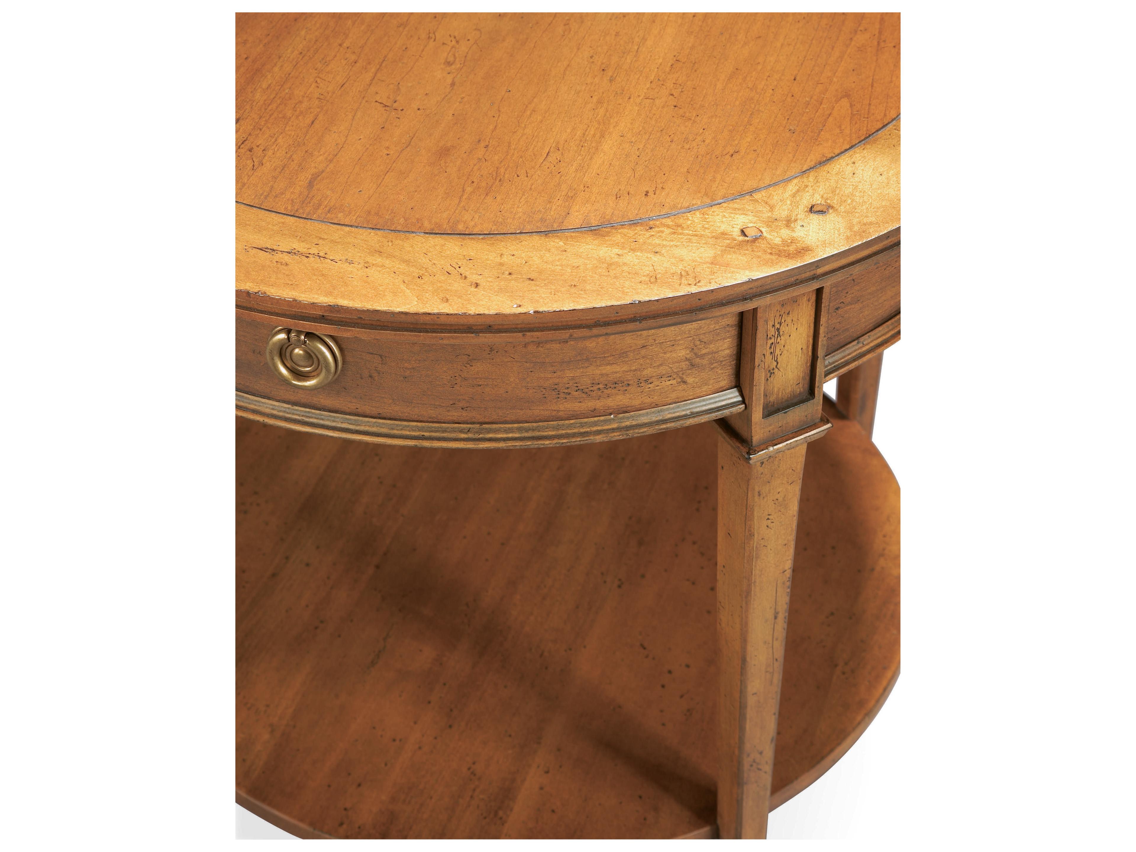 Sherrill Occasional Continental Classics Round Wood End Table