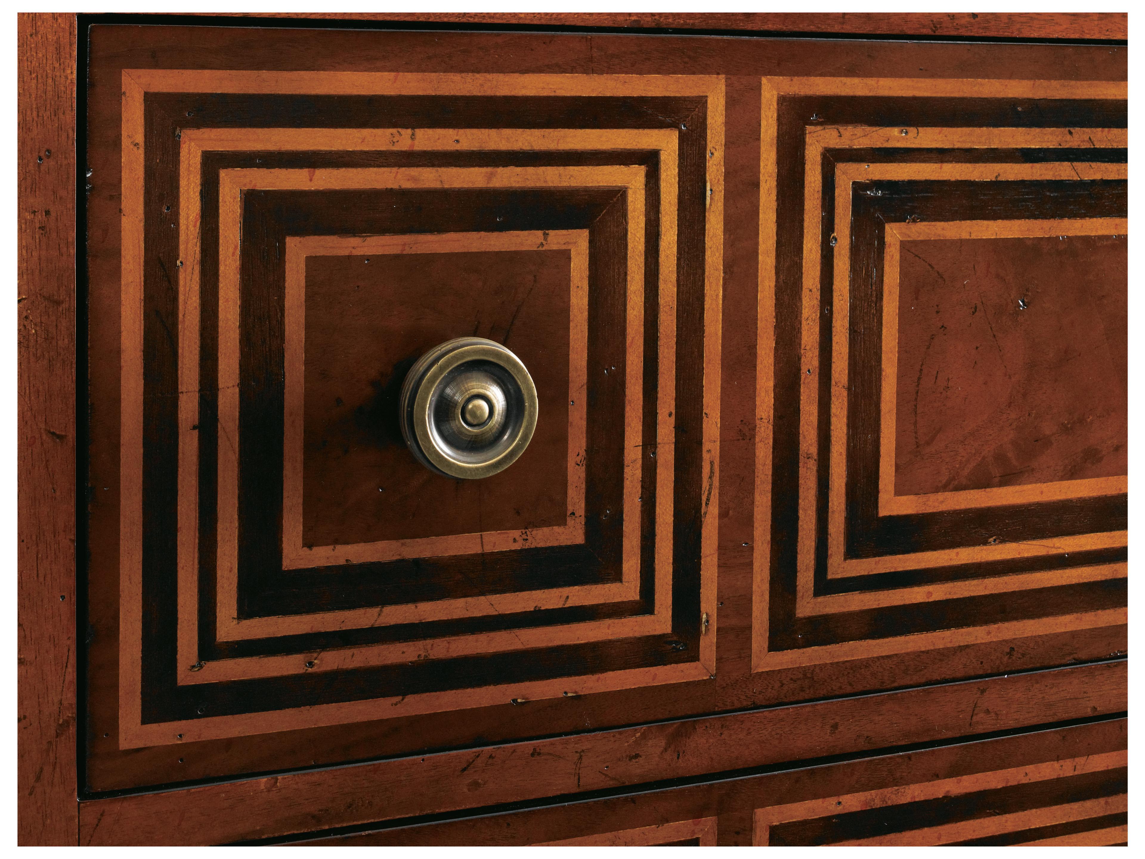 Sherrill Occasional Masterpiece Walnut Brown Wood Chest of Drawers