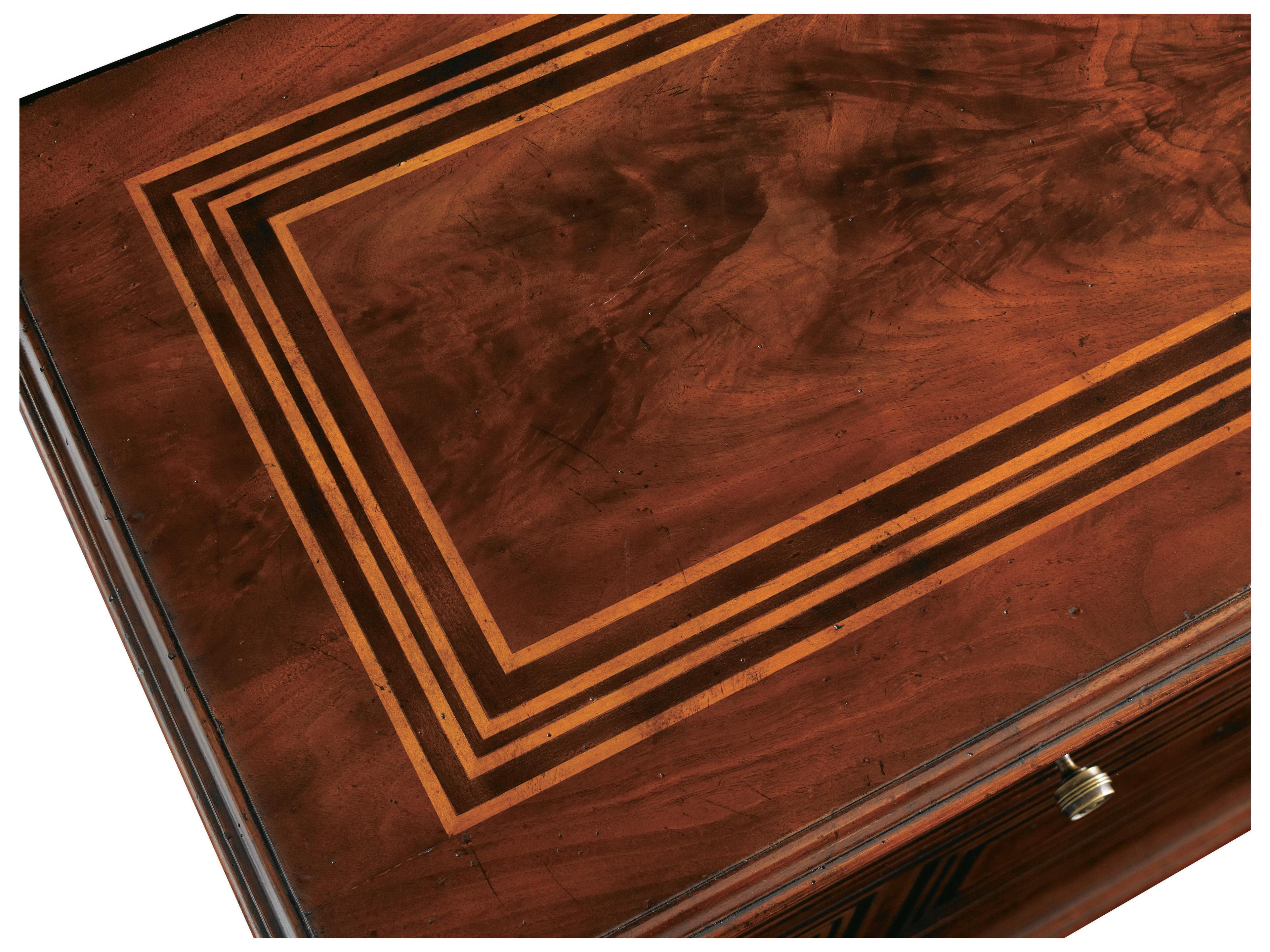 Sherrill Occasional Masterpiece Walnut Brown Wood Chest of Drawers