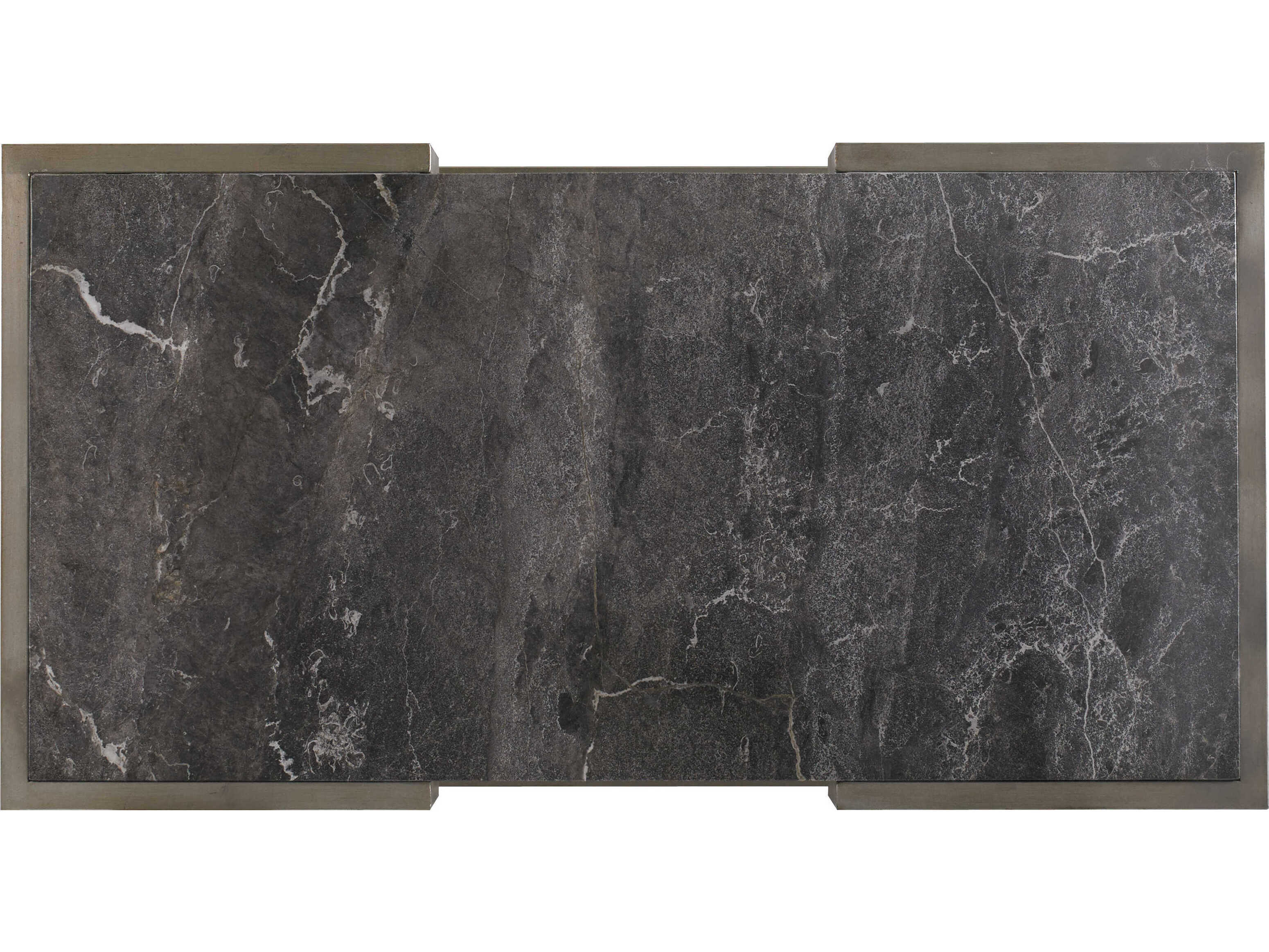 Sherrill Occasional Masterpiece Rectangular Glass Infinito Champagne Gold Cocktail Table