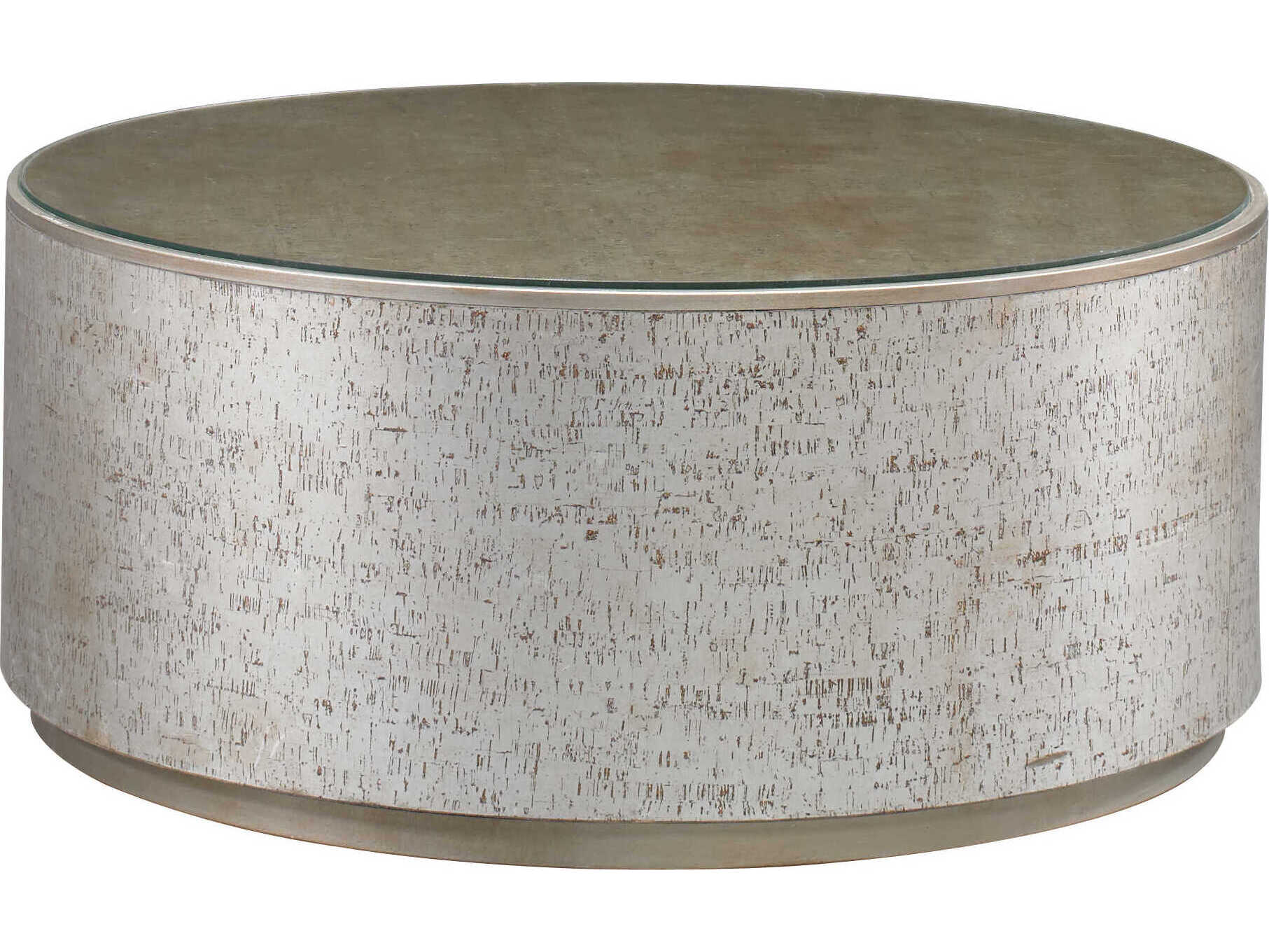 Sherrill Occasional Masterpiece Round Cork Drum Cocktail Table
