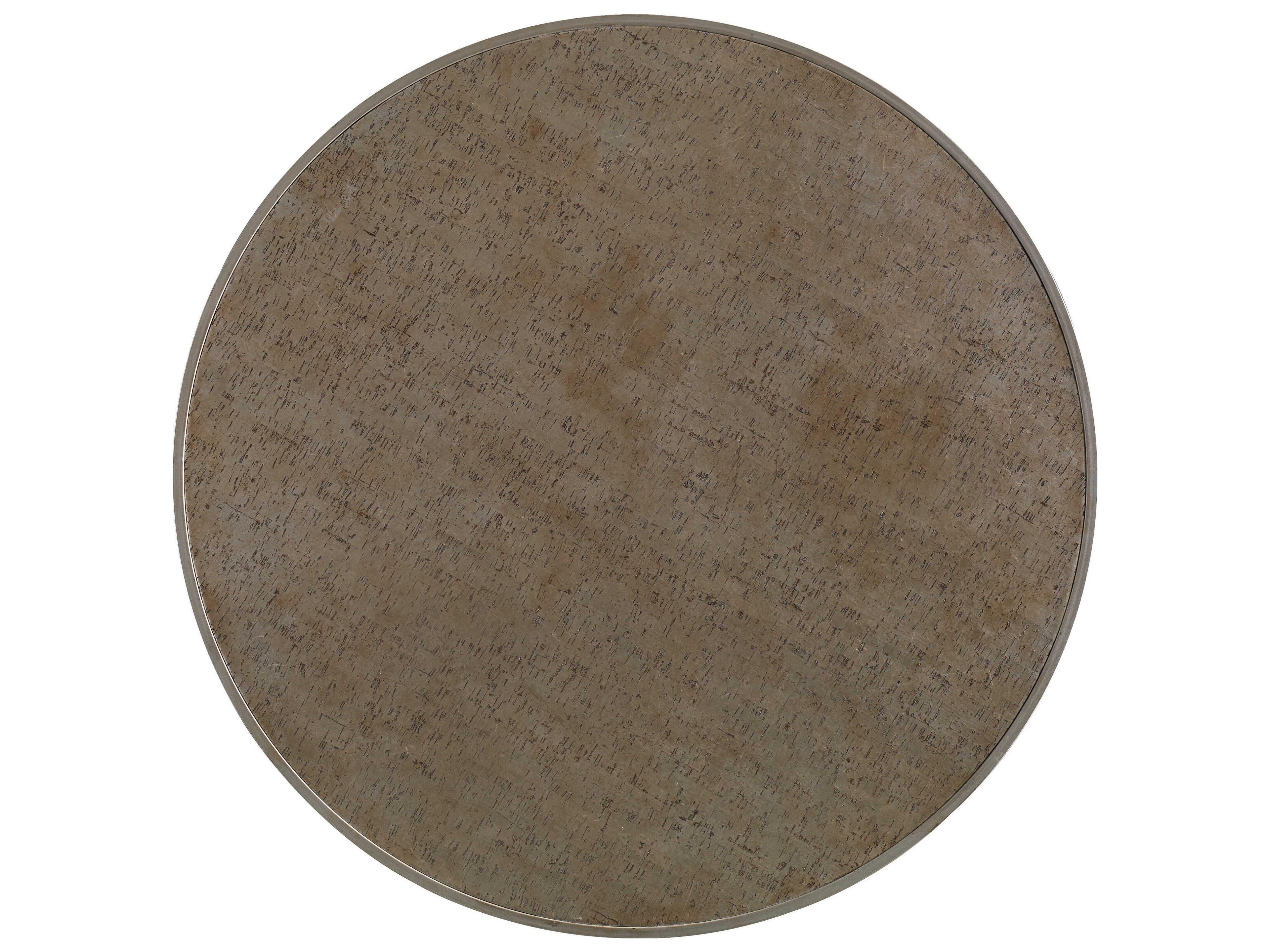 Sherrill Occasional Masterpiece Round Cork Drum Cocktail Table