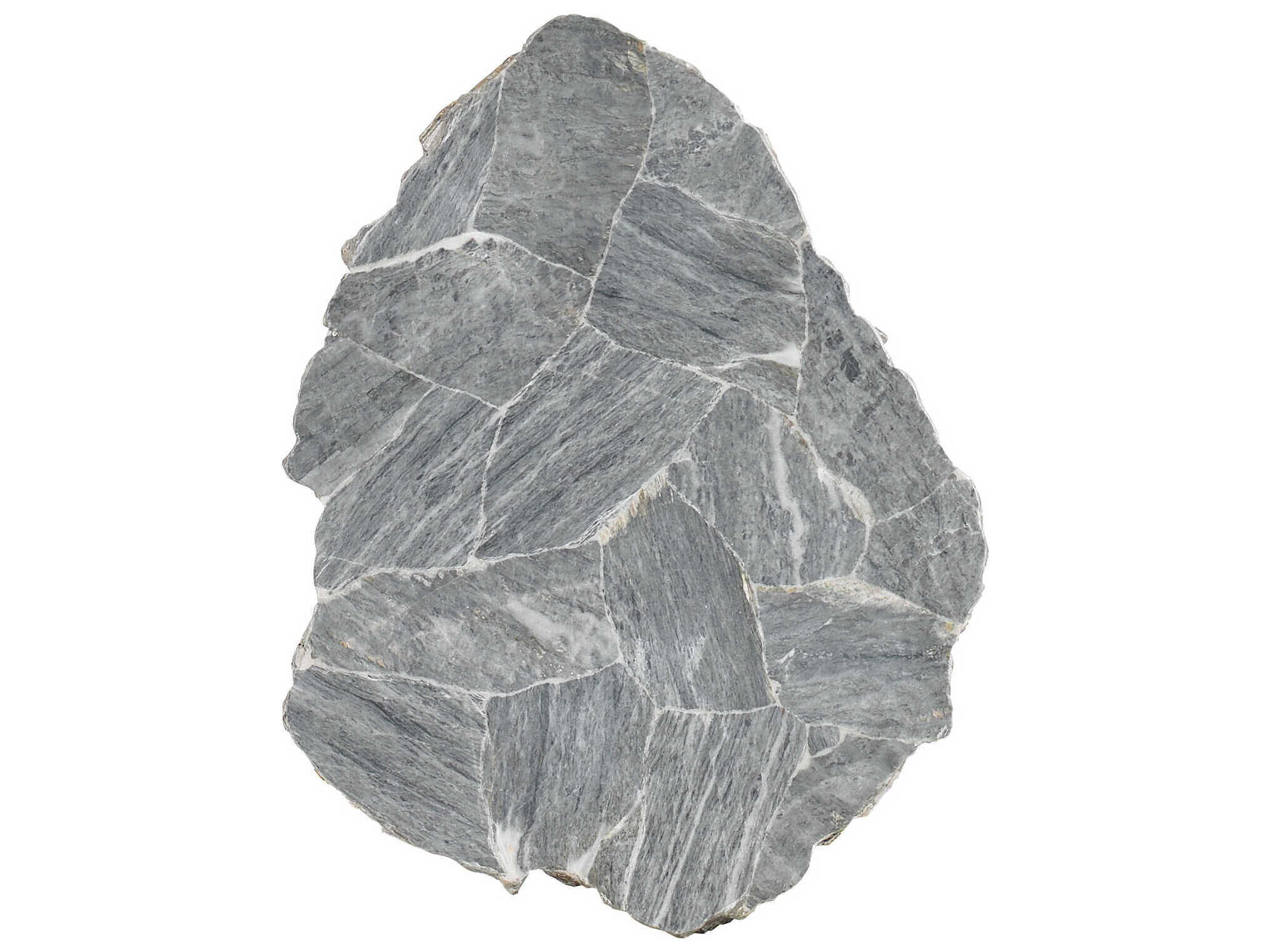 Sherrill Occasional Masterpiece Marble Island Grey White Bronze Bunching Table