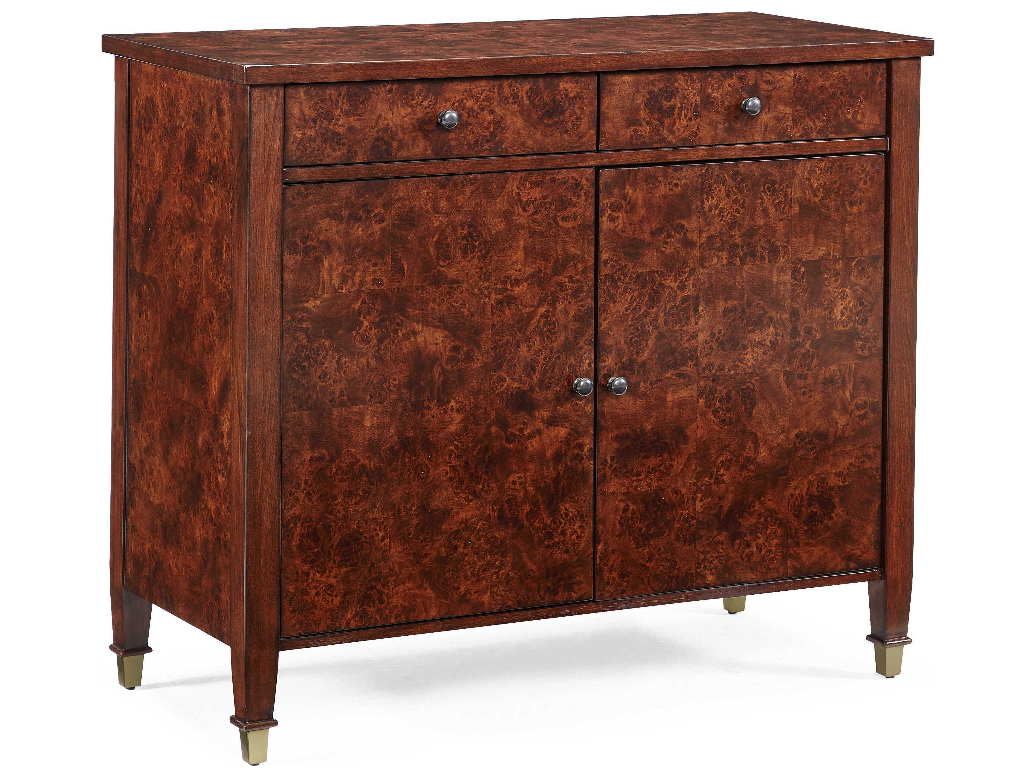 Sherrill Occasional Kinsey Mappa Burl Brown Alder Wood Hall Chest