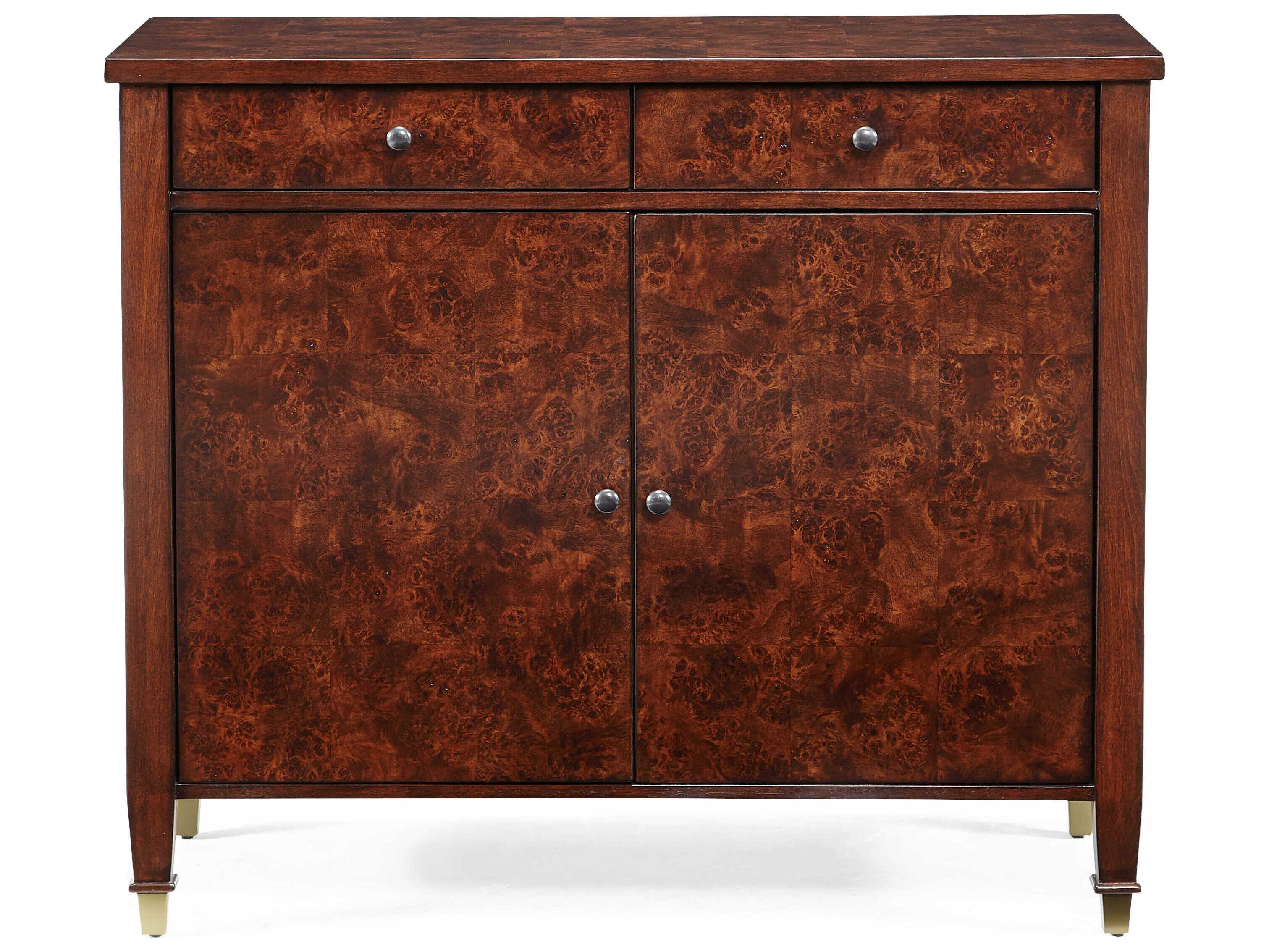 Sherrill Occasional Kinsey Mappa Burl Brown Alder Wood Hall Chest