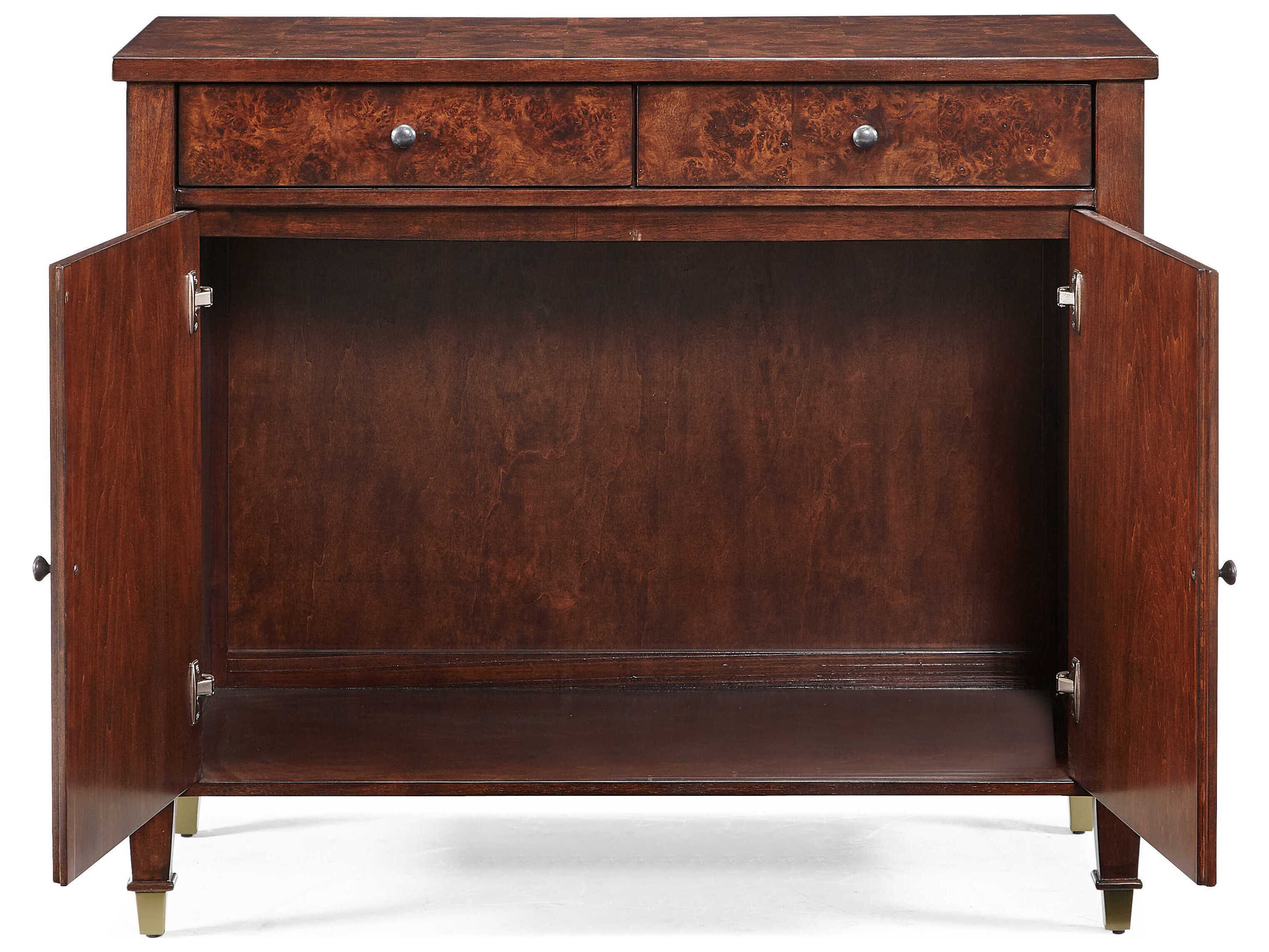 Sherrill Occasional Kinsey Mappa Burl Brown Alder Wood Hall Chest