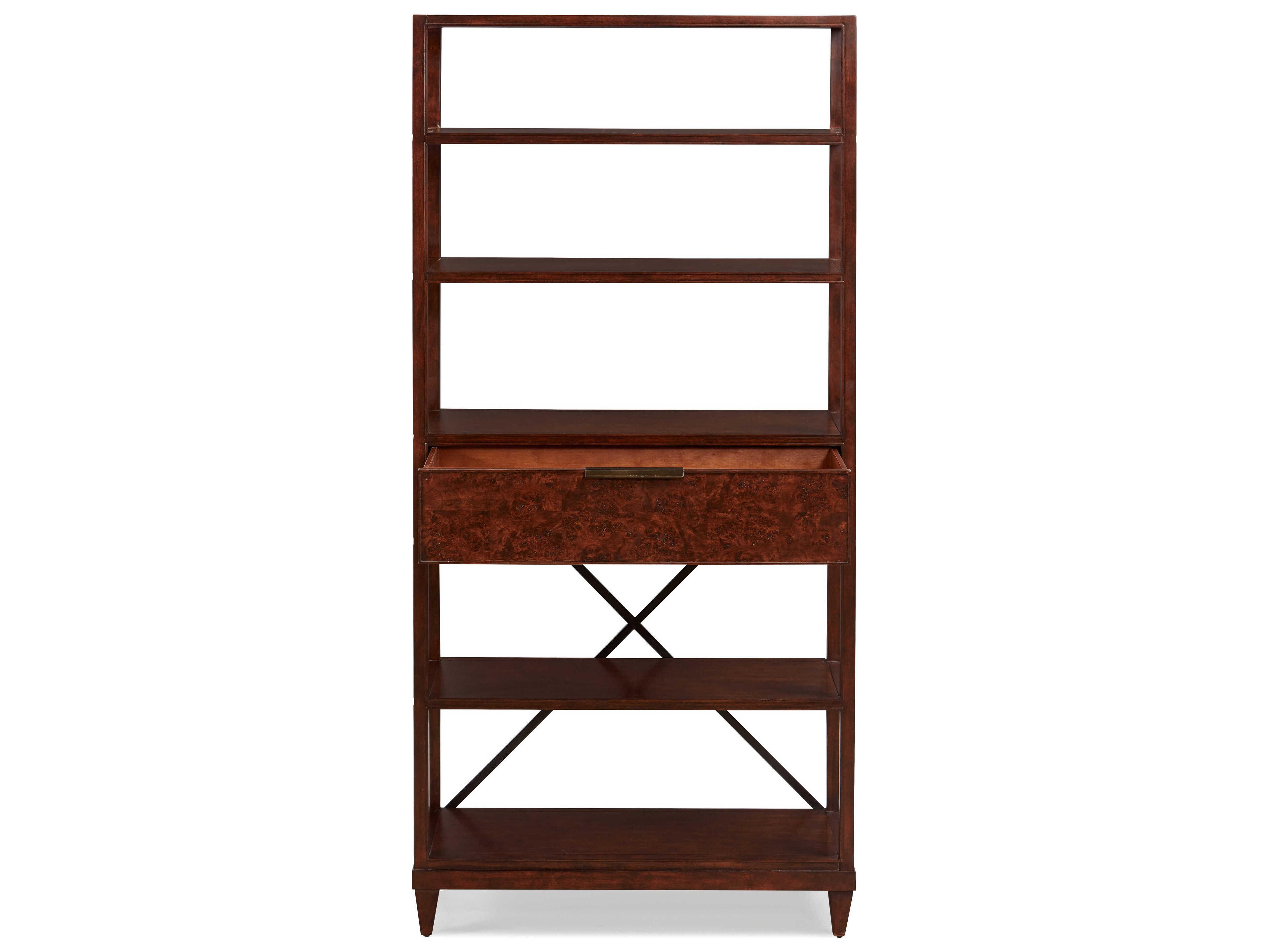 Sherrill Occasional Kinsey Mappa Burl Bookcase