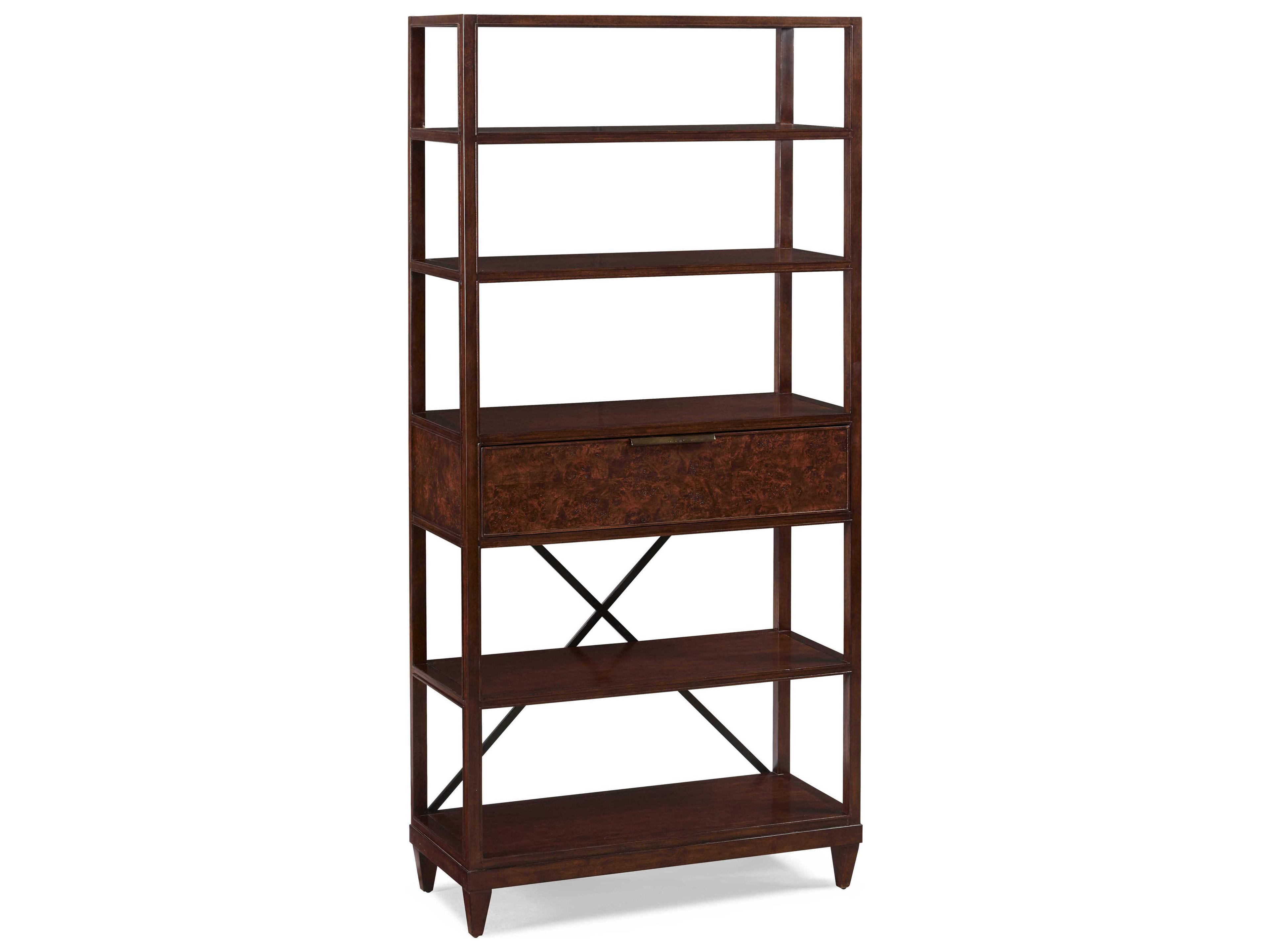 Sherrill Occasional Kinsey Mappa Burl Bookcase