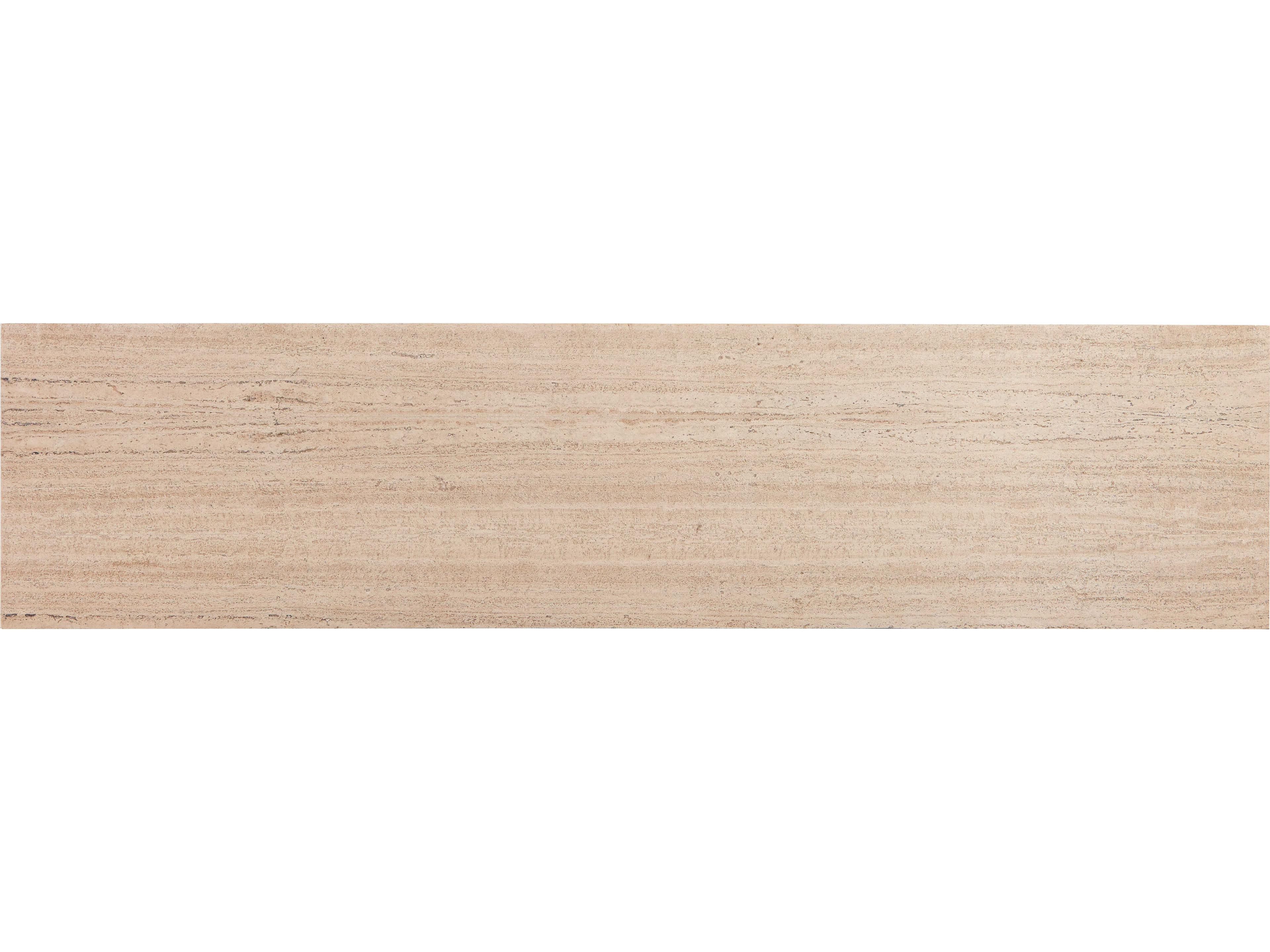 Sherrill Occasional Infinity Chicklet Rectangular Marble Gold Console Table