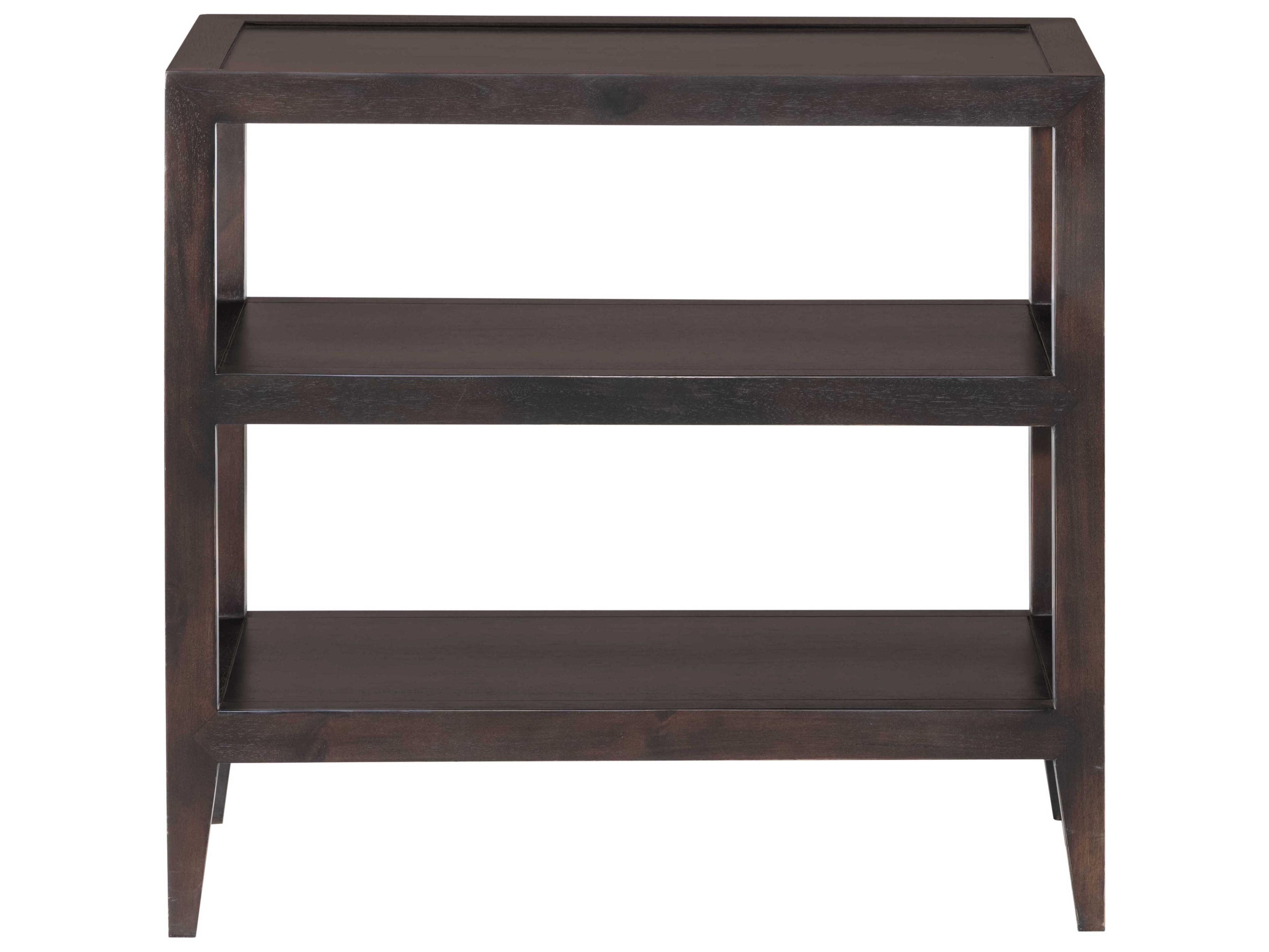 Sherrill Occasional Masterpiece Walton Rectangular Wood Mocha Tier Table